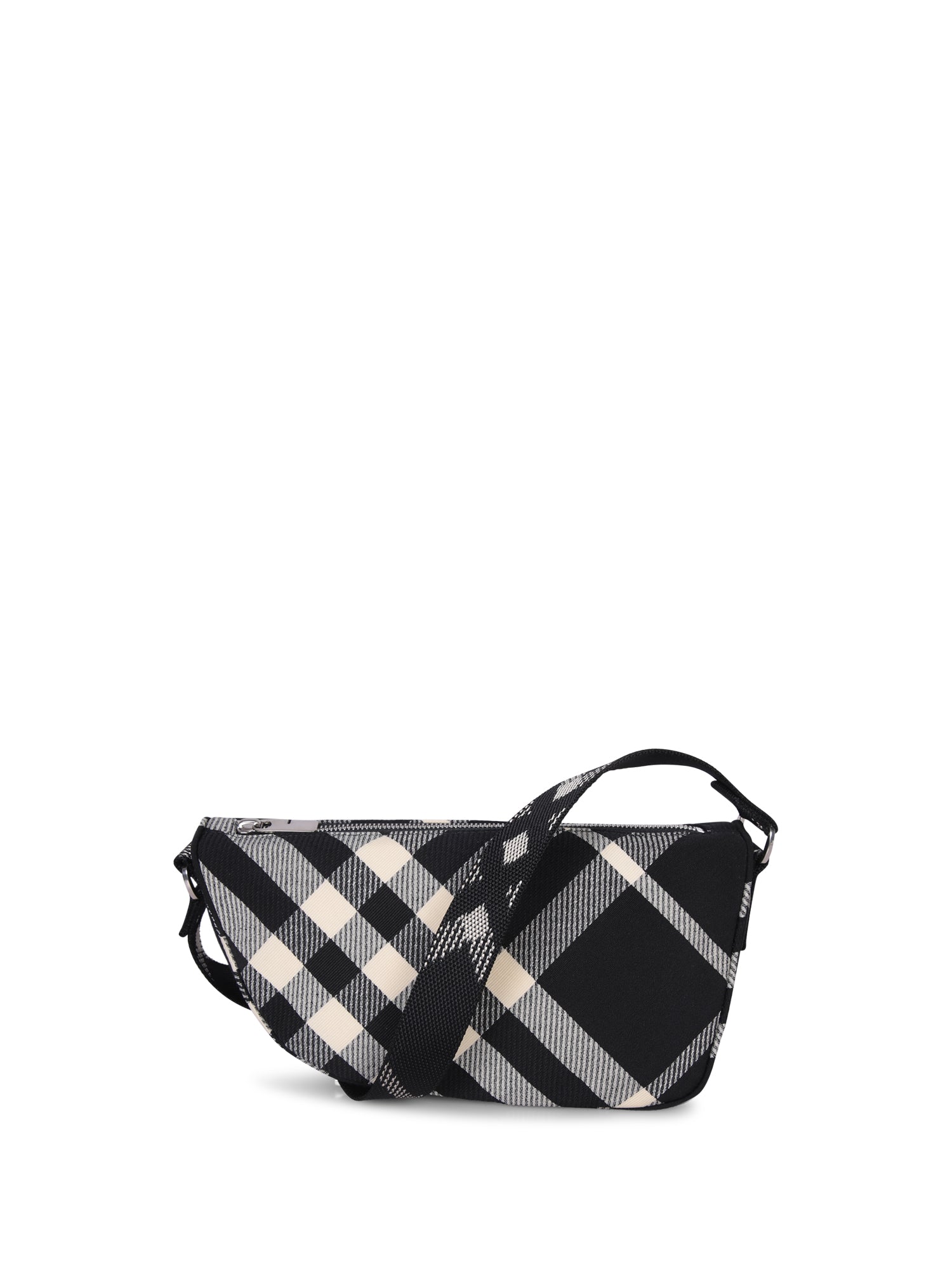BURBERRY 실드 체크 블랙 메신저백 백
