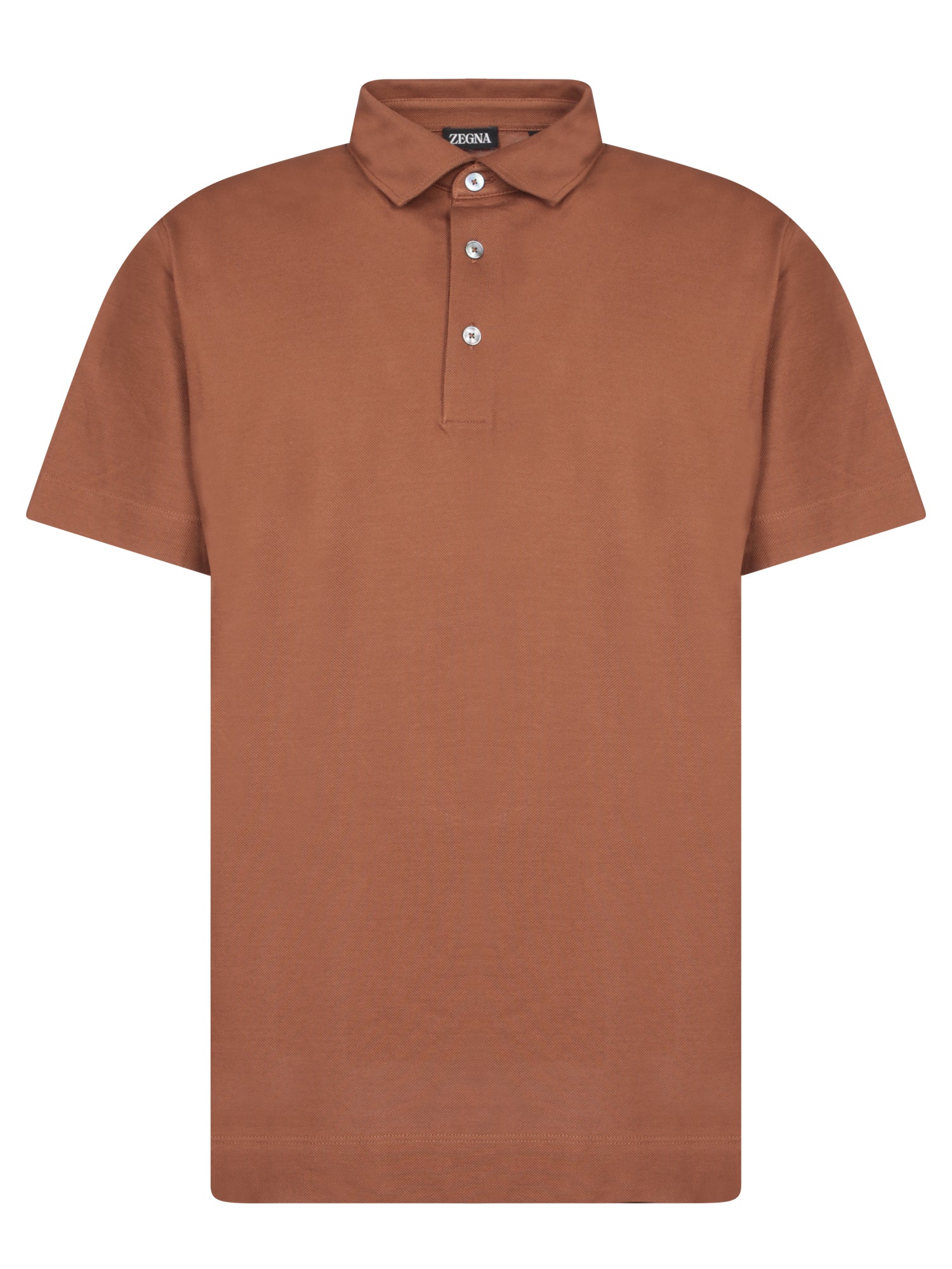 ZEGNA Zegna Perfect 핏 베이지 폴로