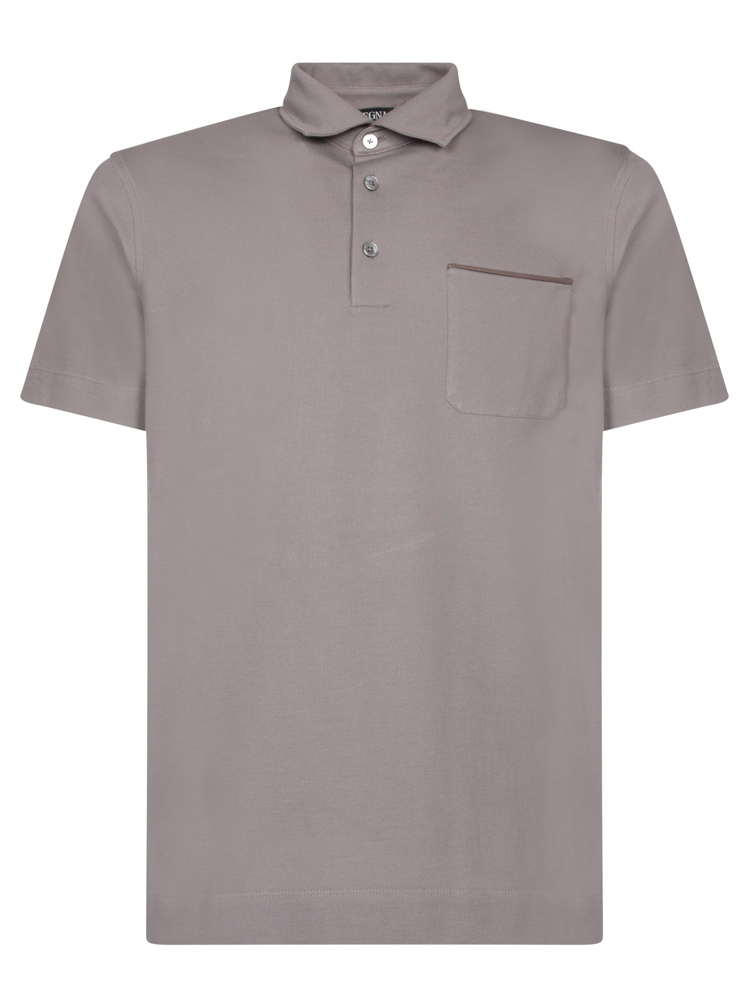 ZEGNA Zegna 토프 코튼 폴로 셔츠