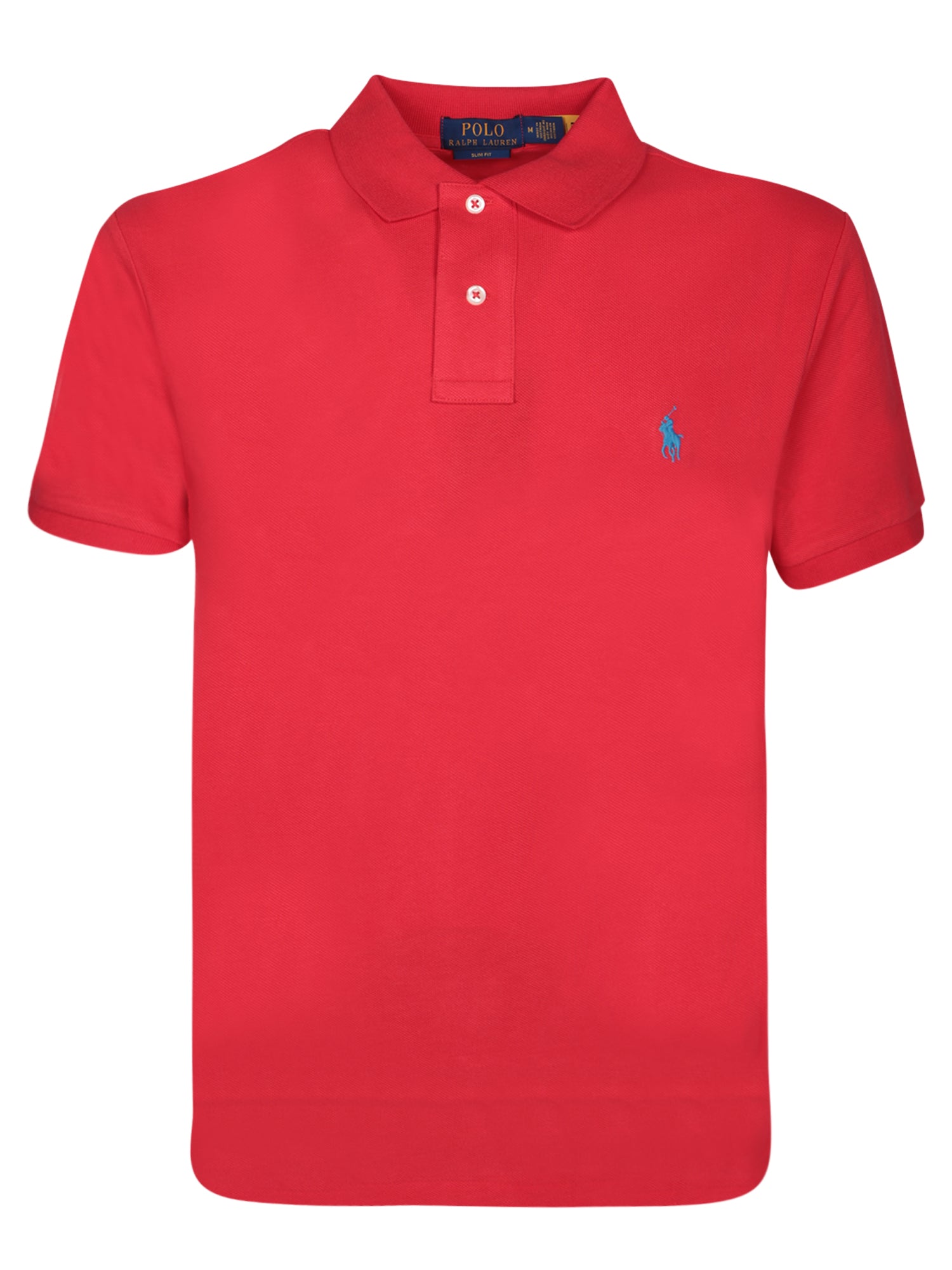 폴로 RALPH LAUREN 슬림 핏 Red 피켓 폴로 셔츠 by 폴로 Ralph Lauren