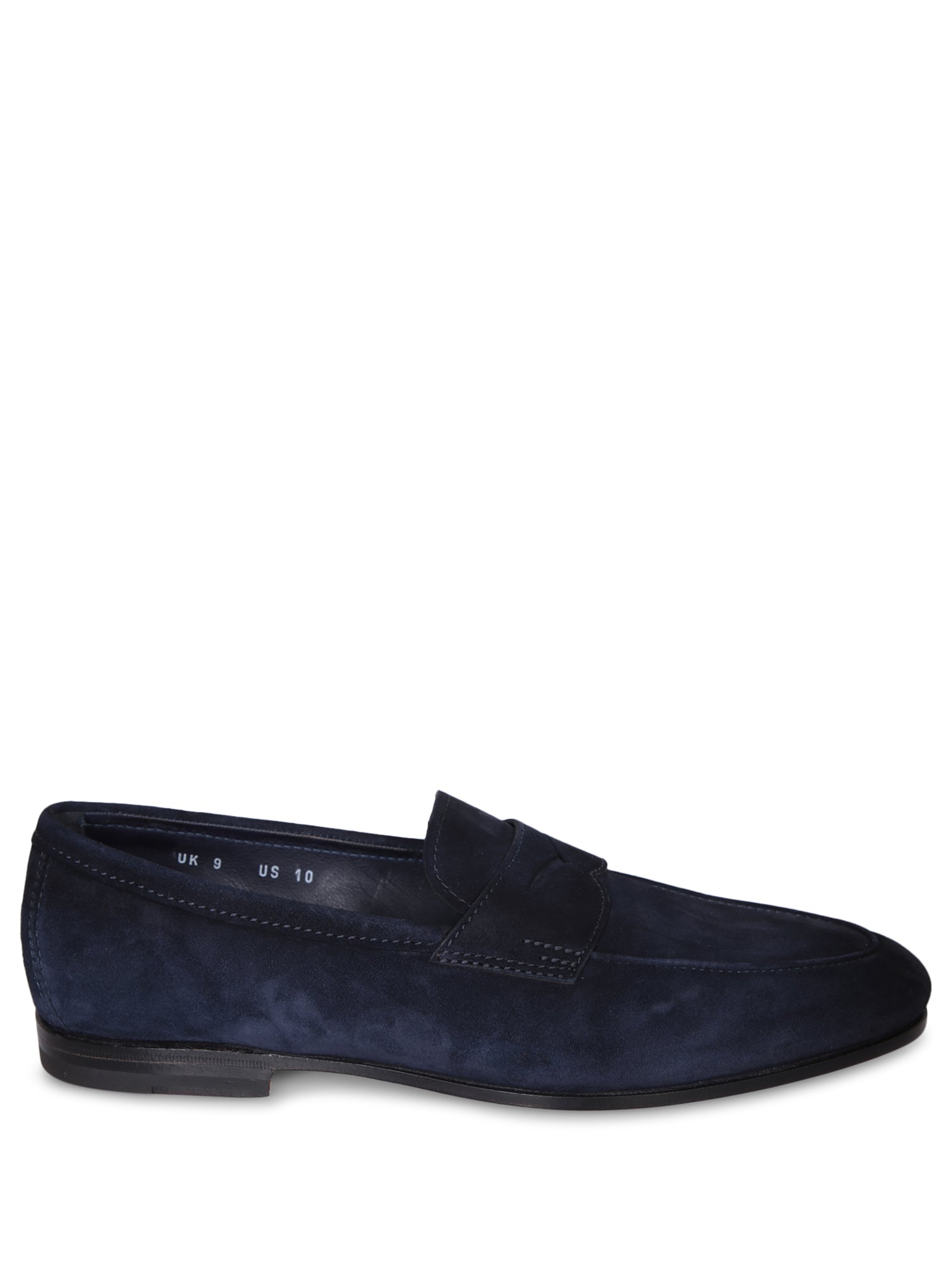SANTONI Carlo 스웨이드 블루 로퍼