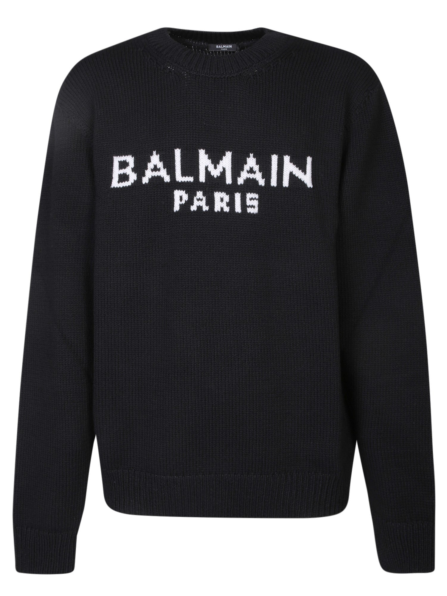 BALMAIN 블랙 로고 스웨터