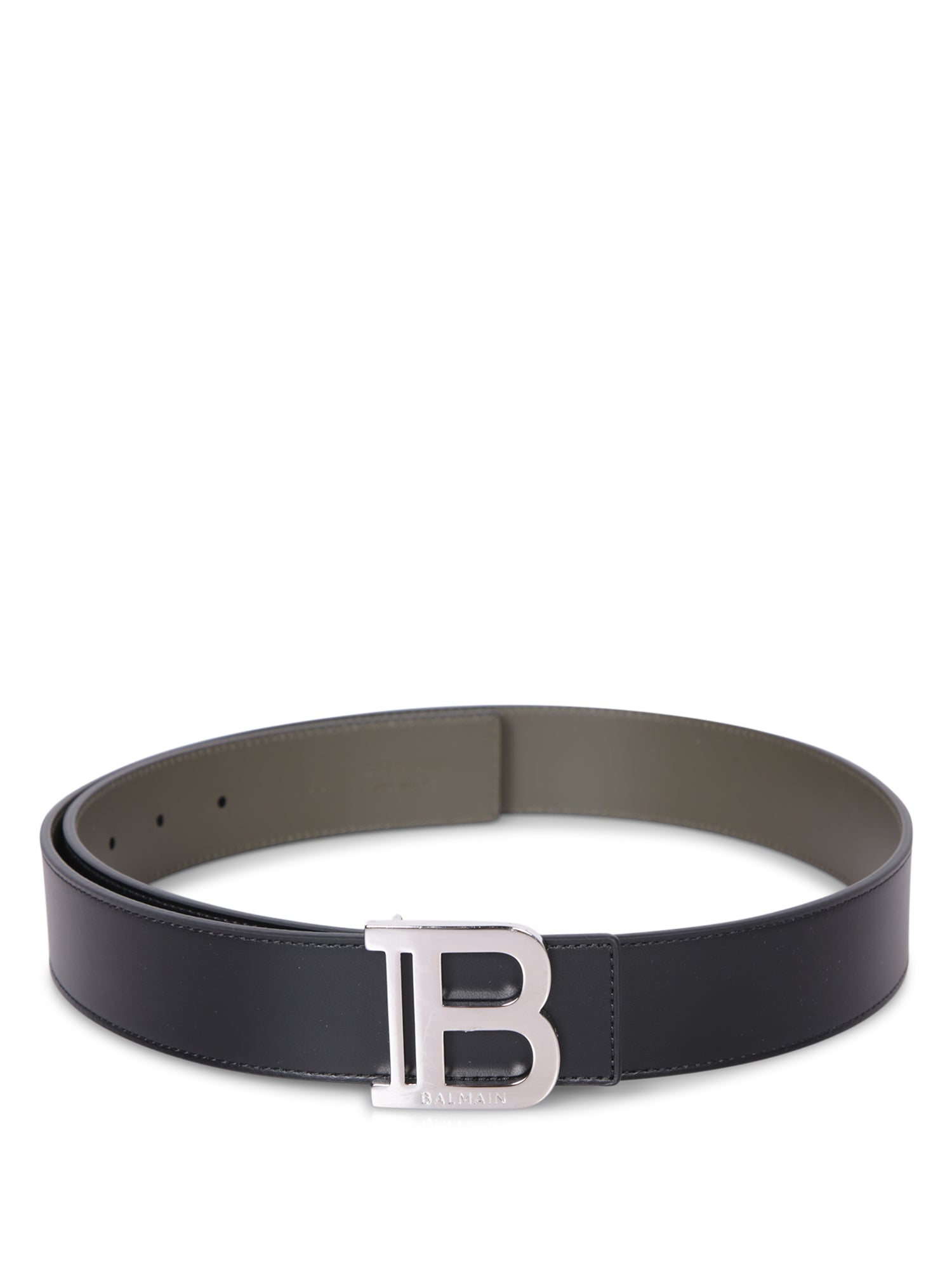 BALMAIN Revers 35 블랙 카키 벨트