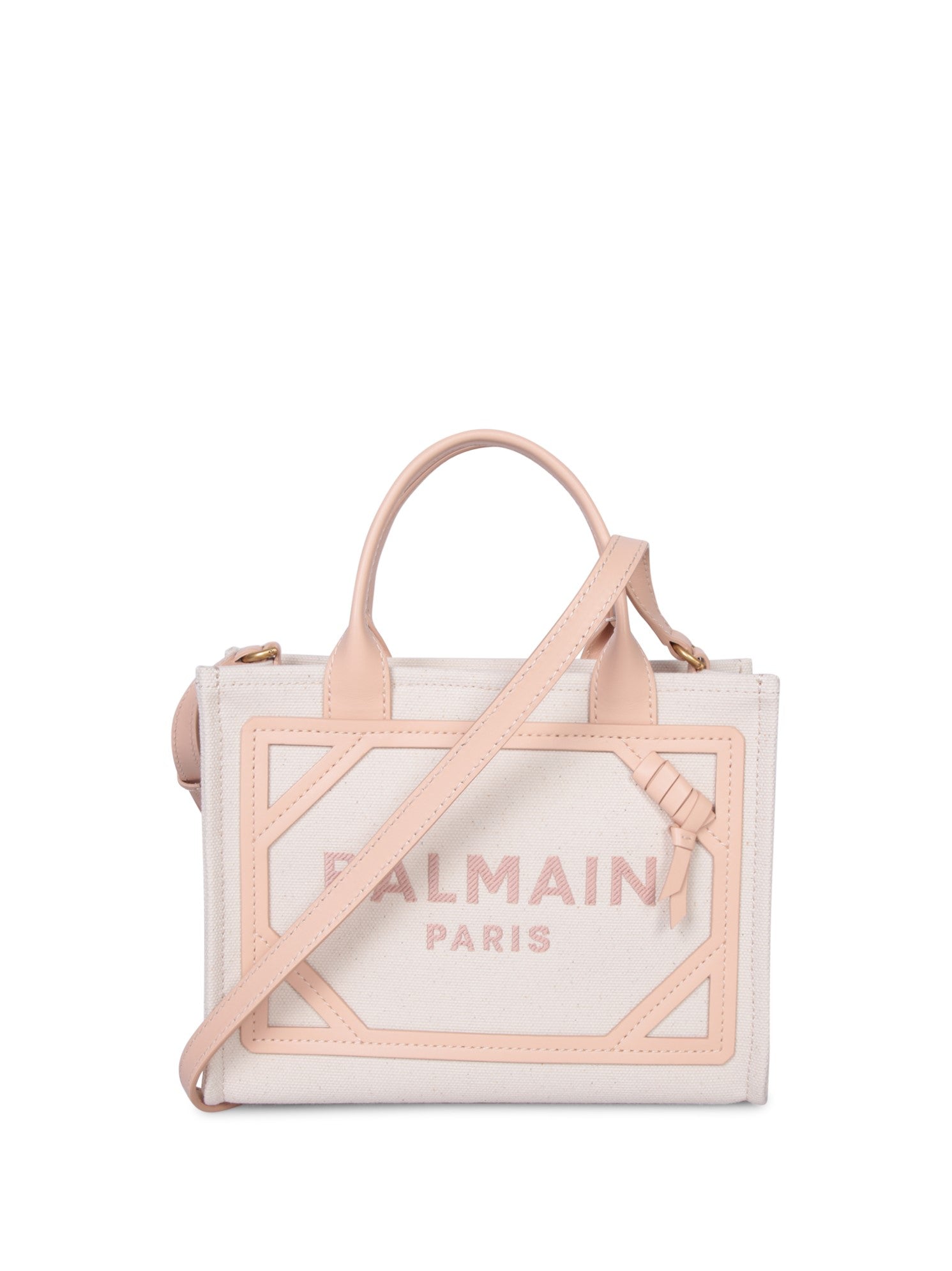 BALMAIN 캔버스 백 크림 Barmy 샵 S