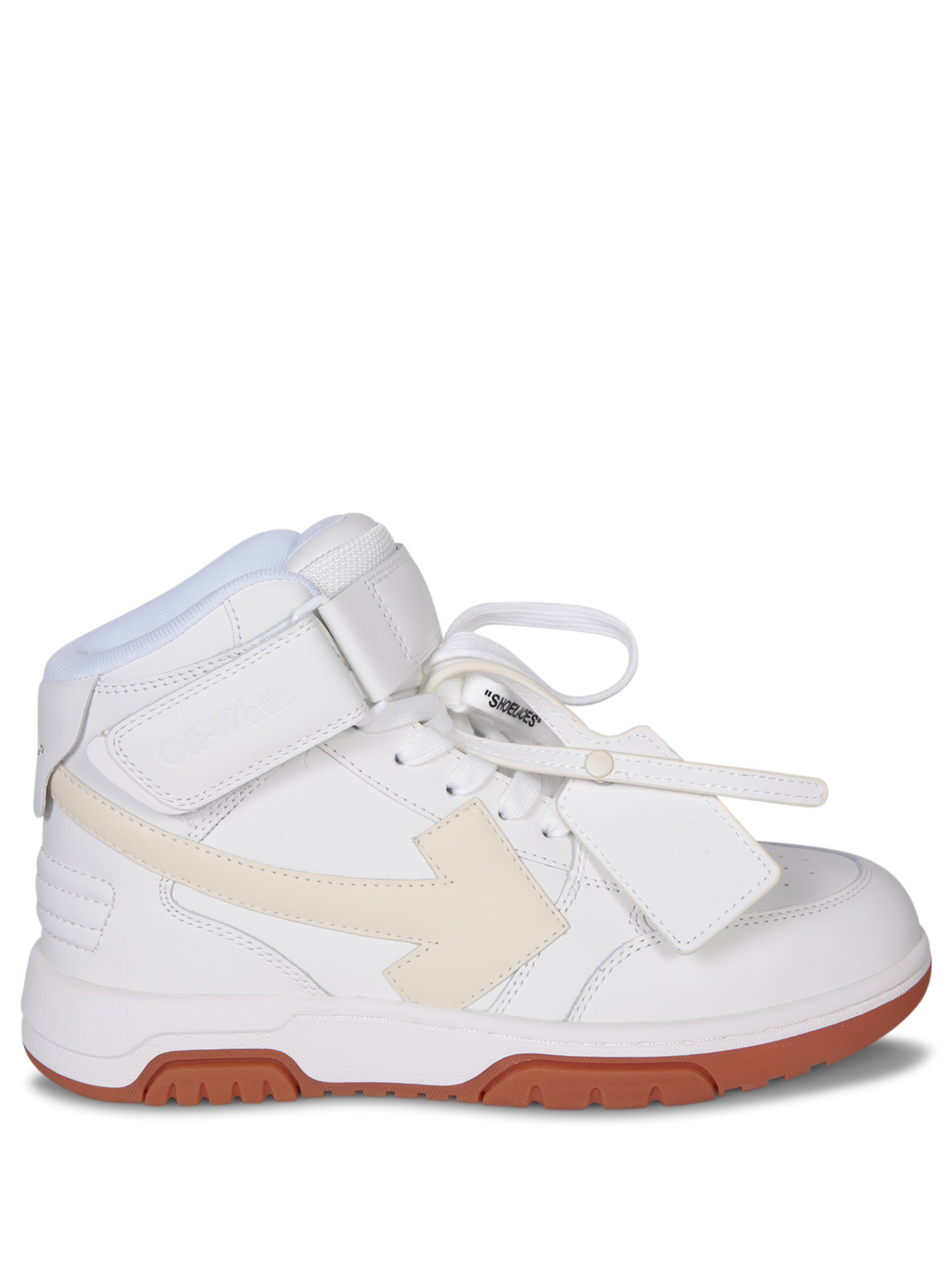 OFFWHITE Out of Office 미드 화이트 스니커즈