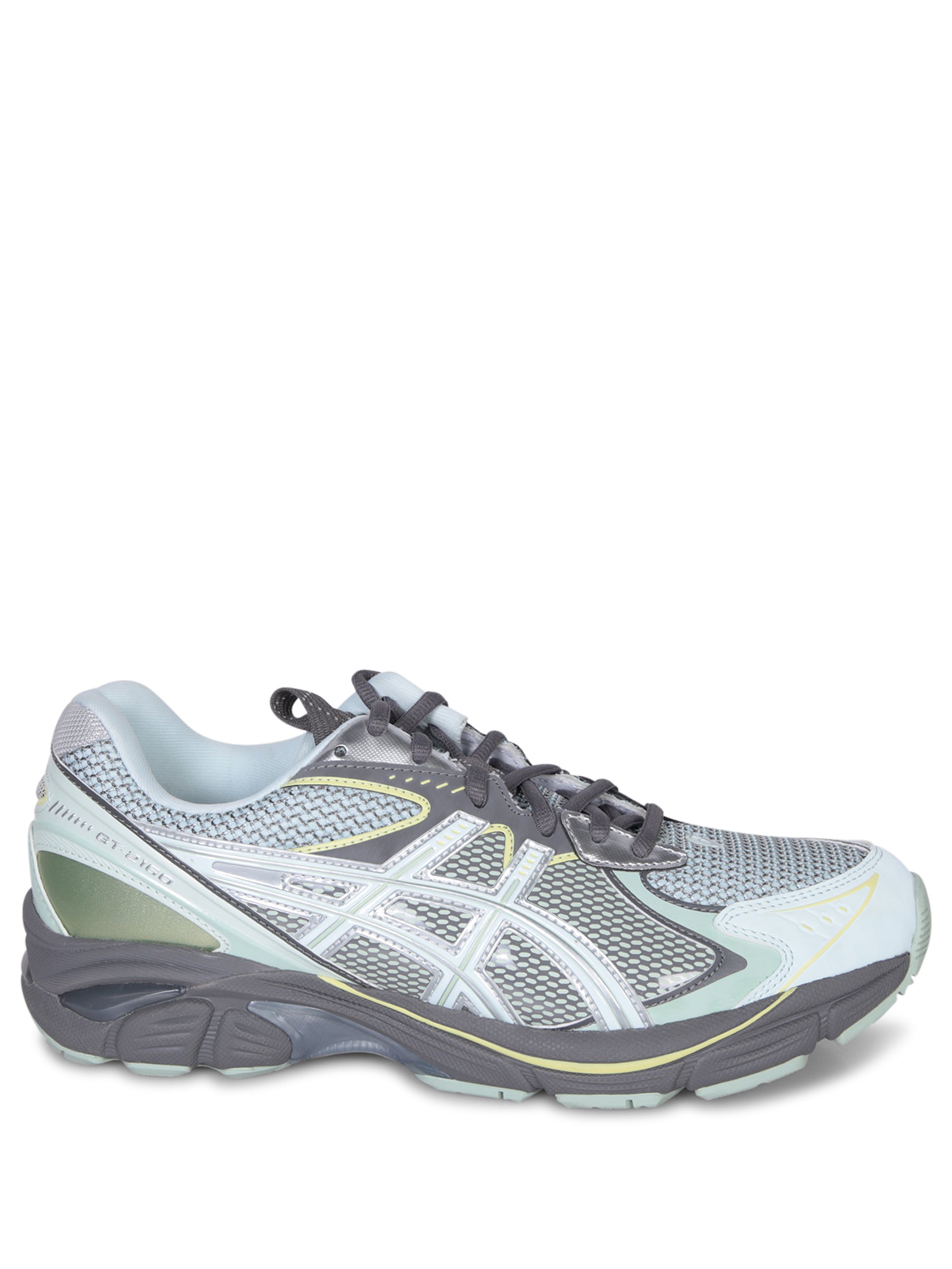ASICS UB6S GT2160 그레이 and 라이트 블루 스니커즈