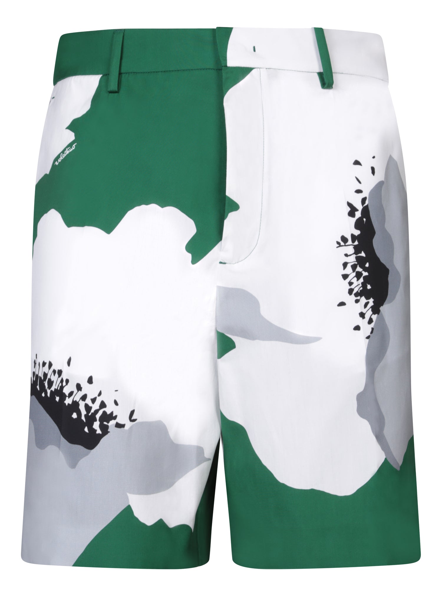VALENTINO 플라워 Portrait greenwhite bermbuda 쇼츠