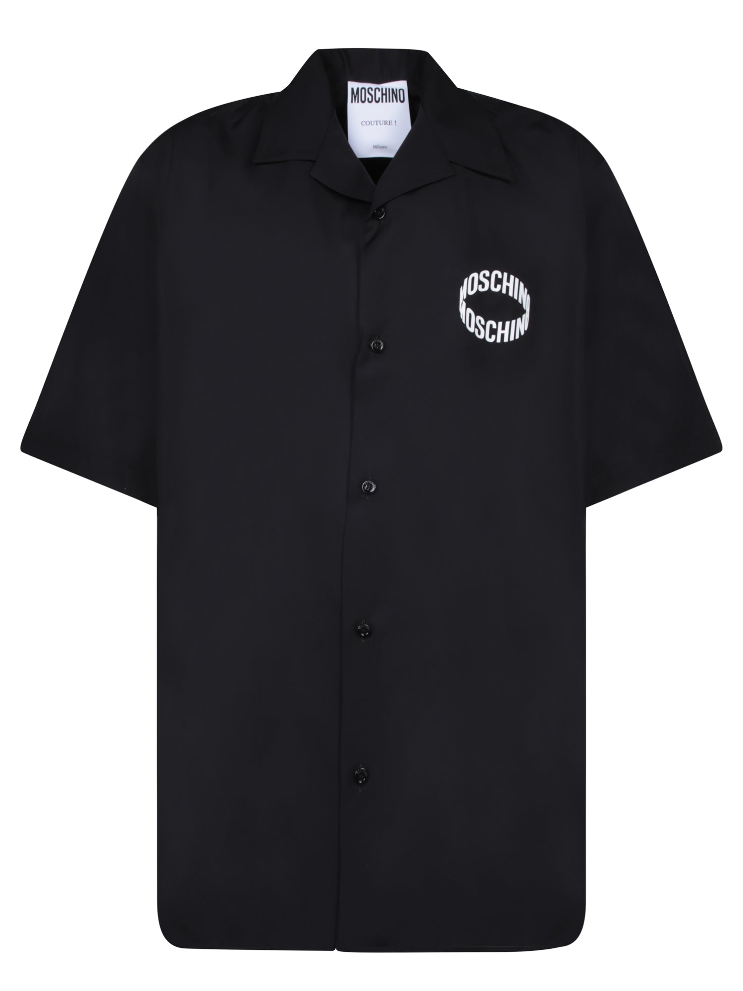 MOSCHINO 써클 로고 블랙 셔츠