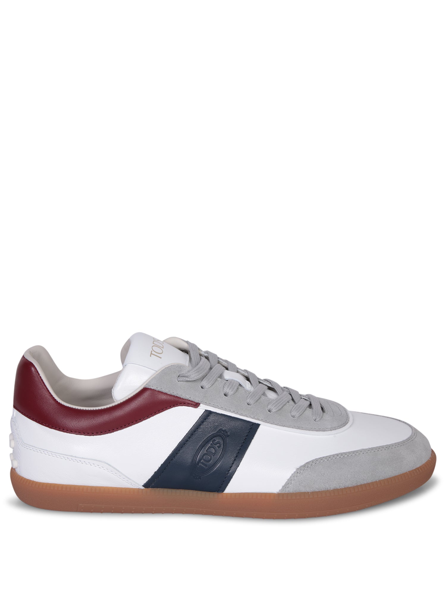 TODS Tabs whitebordeauxblue 스니커즈