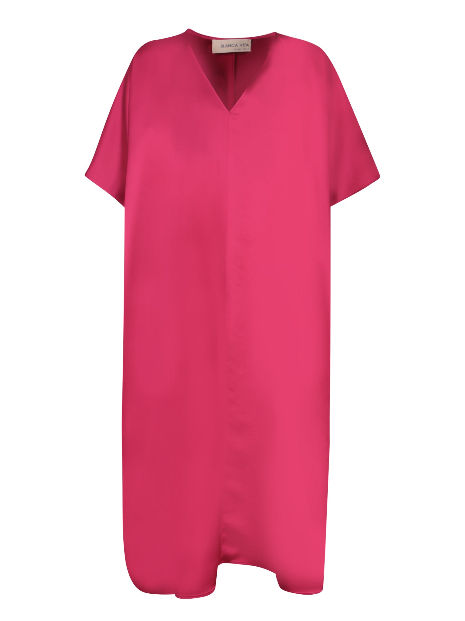 BLANCA VITA 체리 샤틴 Kaftan 드레스