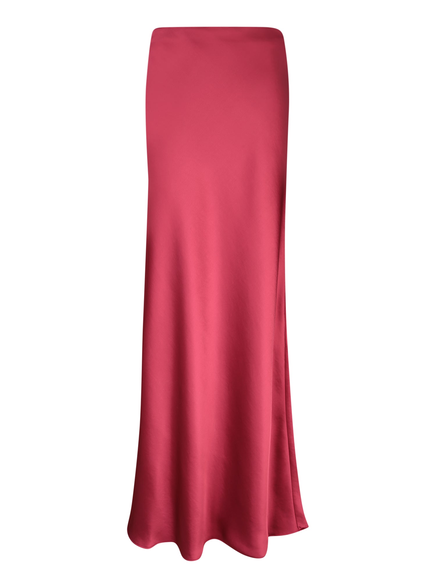 BLANCA VITA Bordeaux 샤틴 미디 스커트