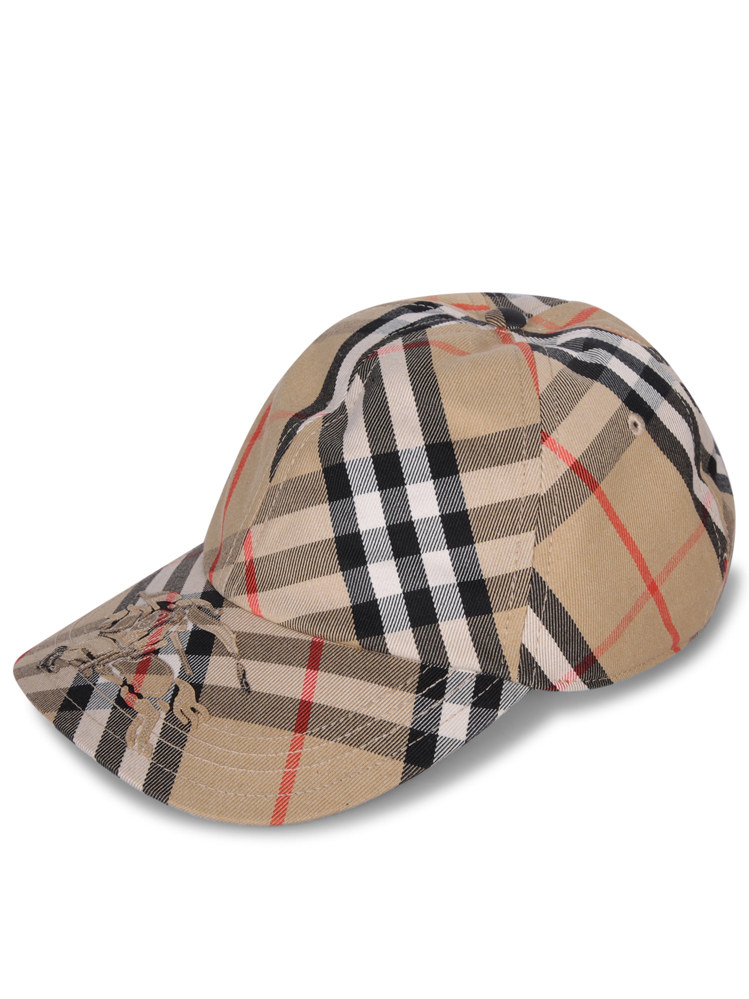 BURBERRY 샌드 체크 베이스볼 캡