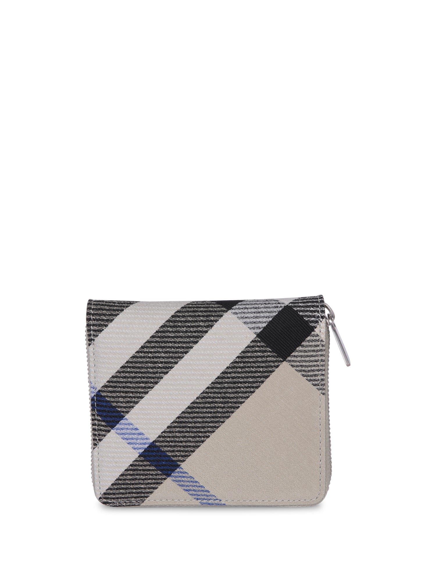 BURBERRY 아이보리 체크 집 지갑