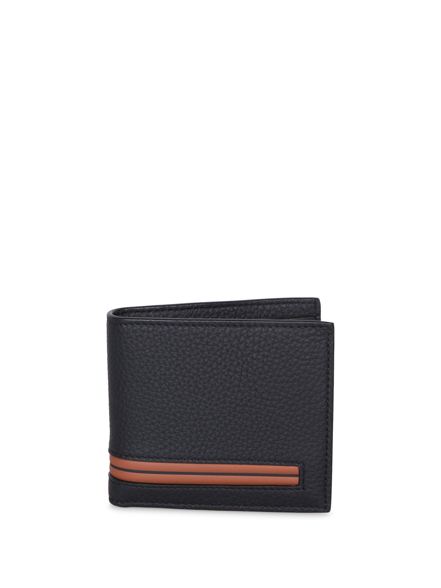 ZEGNA 블랙 시그니처 비폴드 지갑