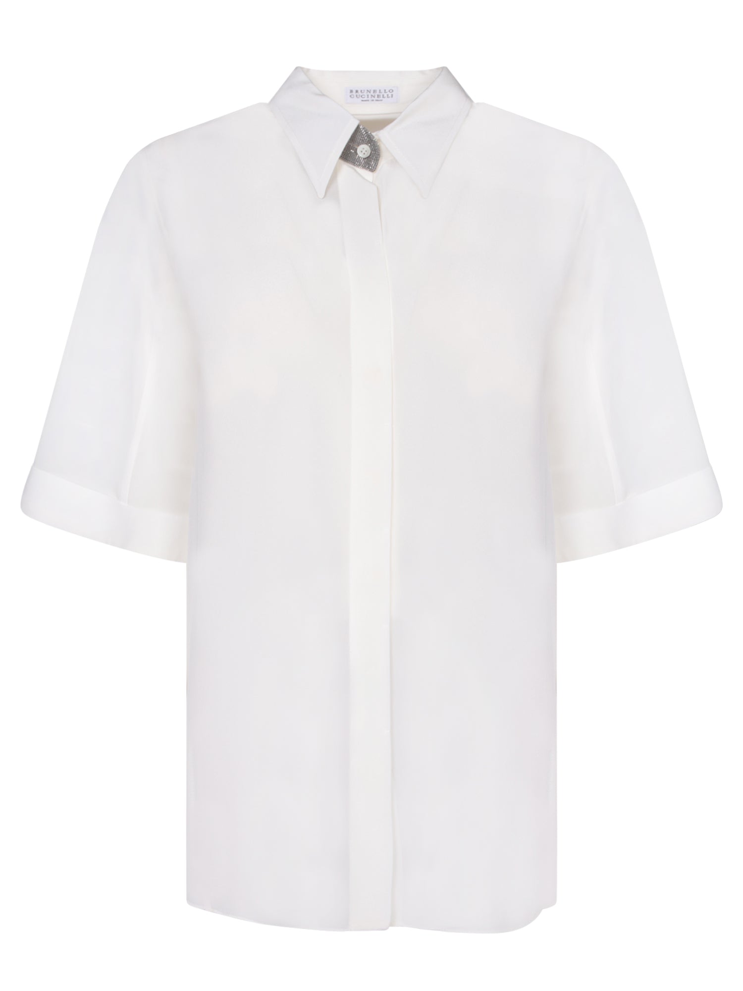 BRUNELLO CUCINELLI 화이트 Monile 블라우스