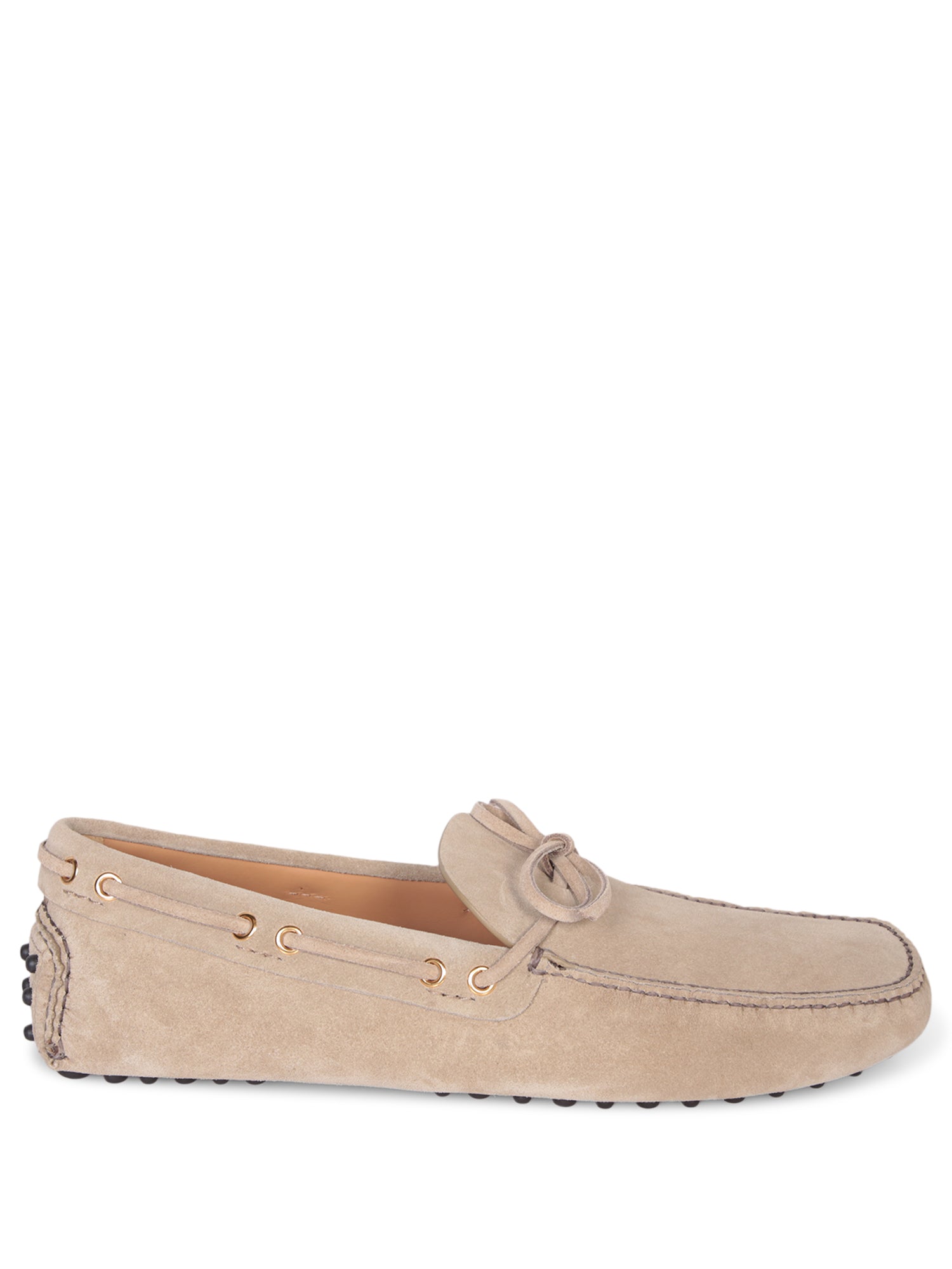 CAR SHOE 베이지 스웨이드 드라이버 로퍼
