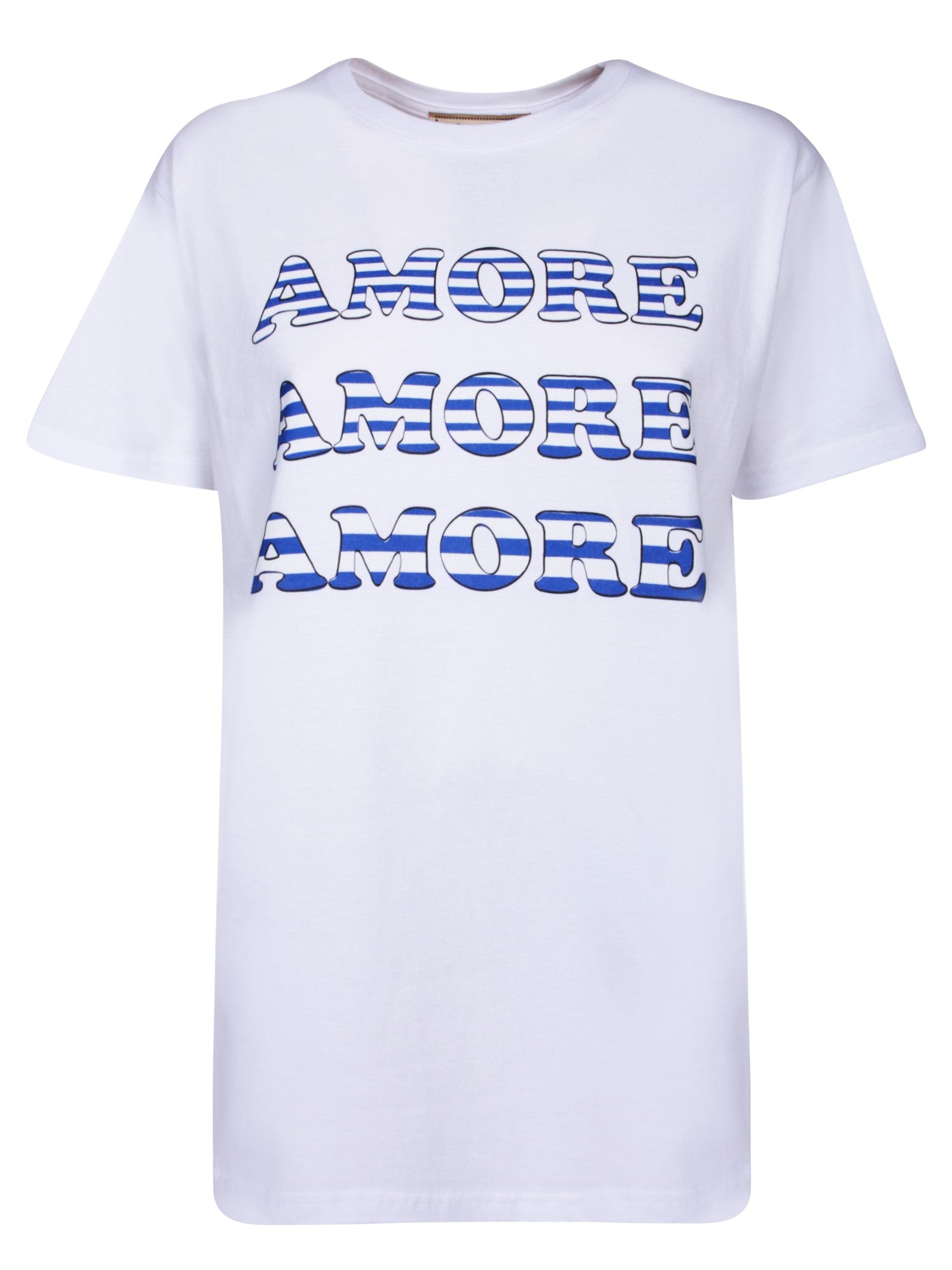 ALESSANDRO ENRIQUEZ Amore 화이트 and 블루 티셔츠
