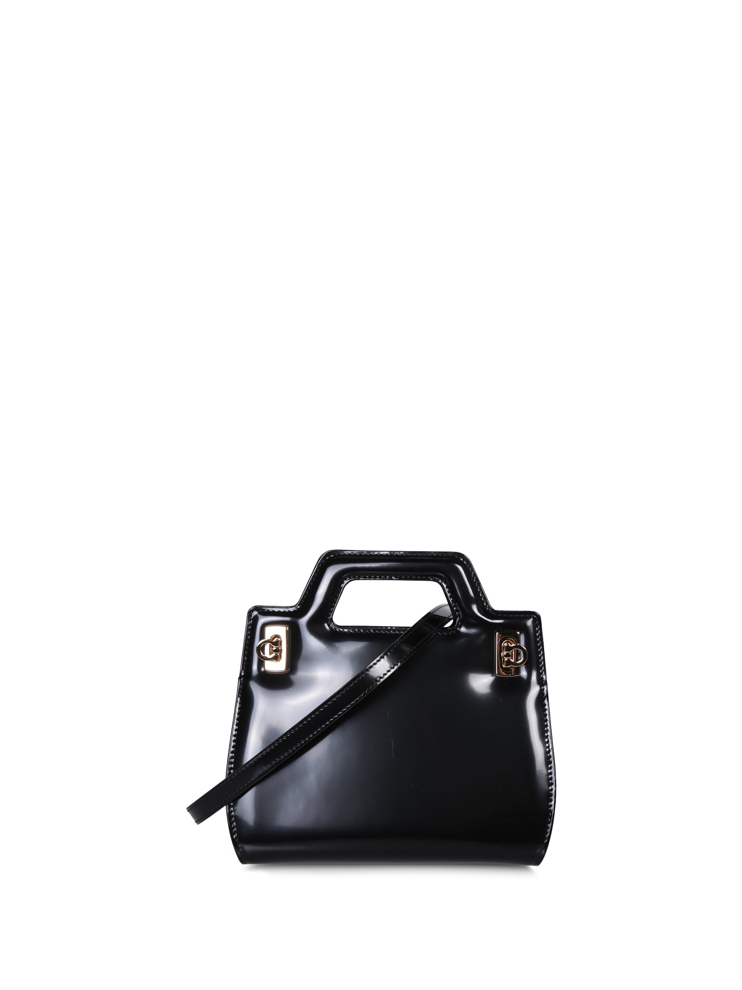 FERRAGAMO 완다 미니 블랙 백