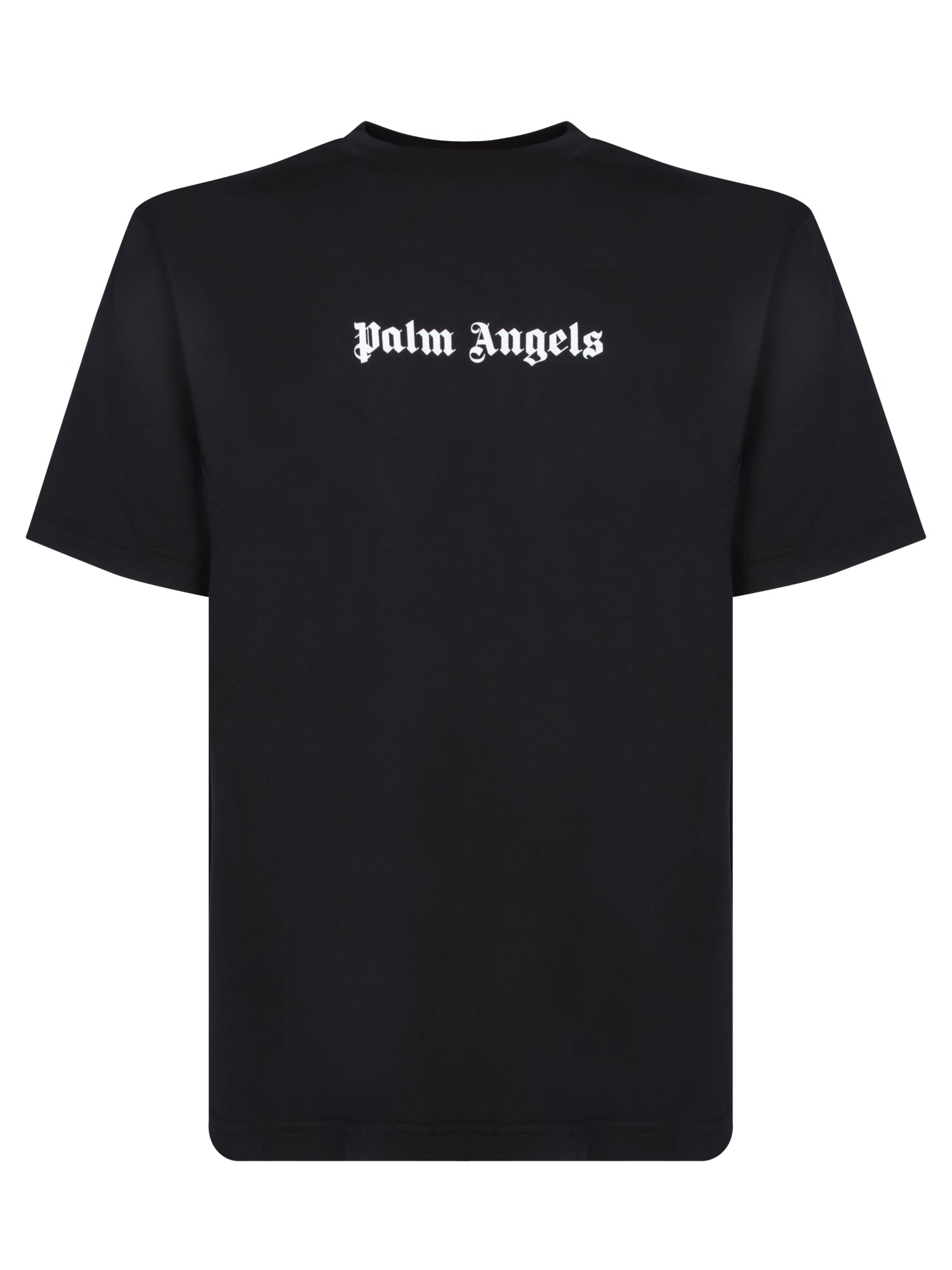 PALM ANGELS 슬림 핏 블랙 티셔츠