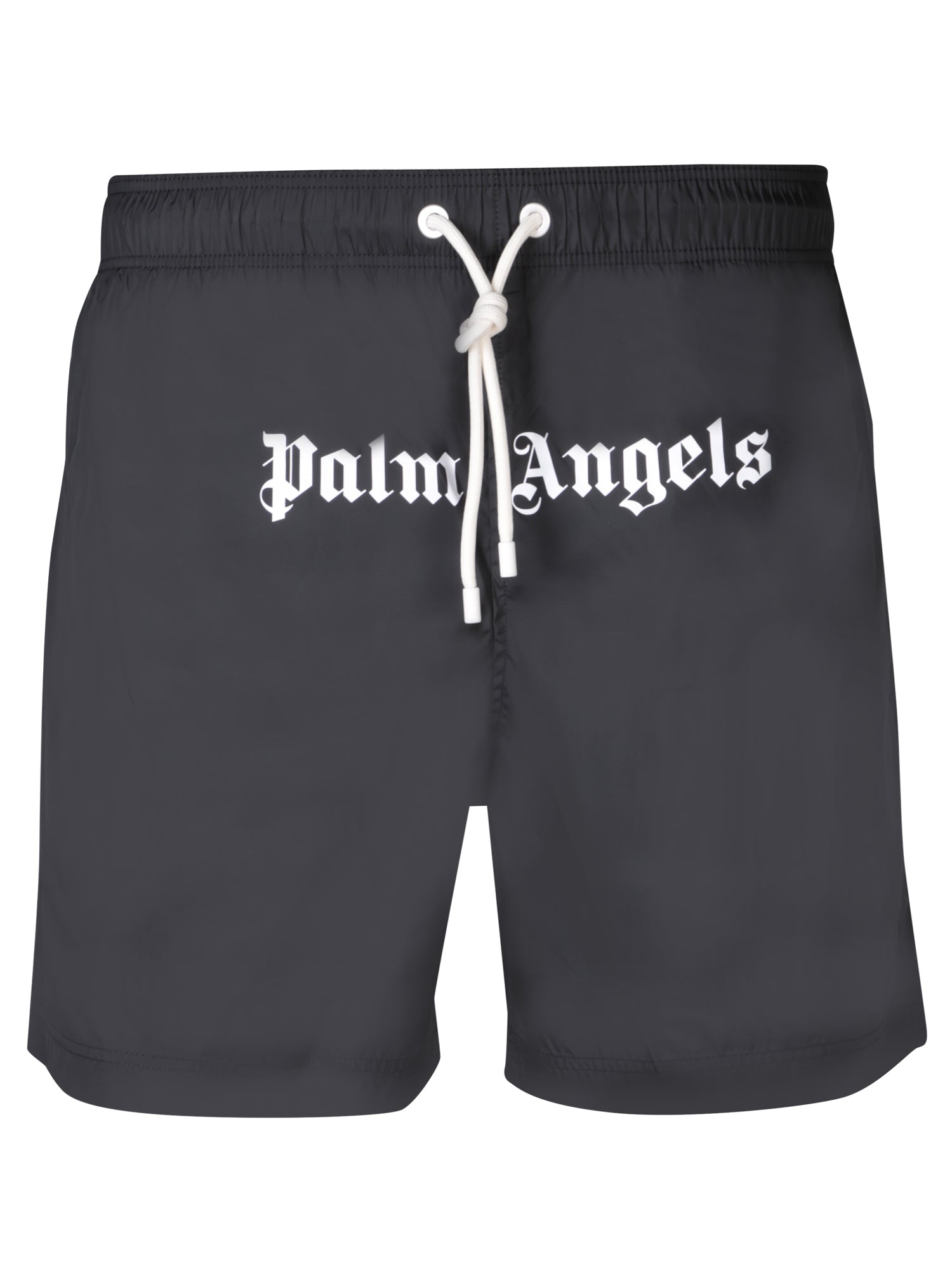 PALM ANGELS 로고 블랙 스윔수트