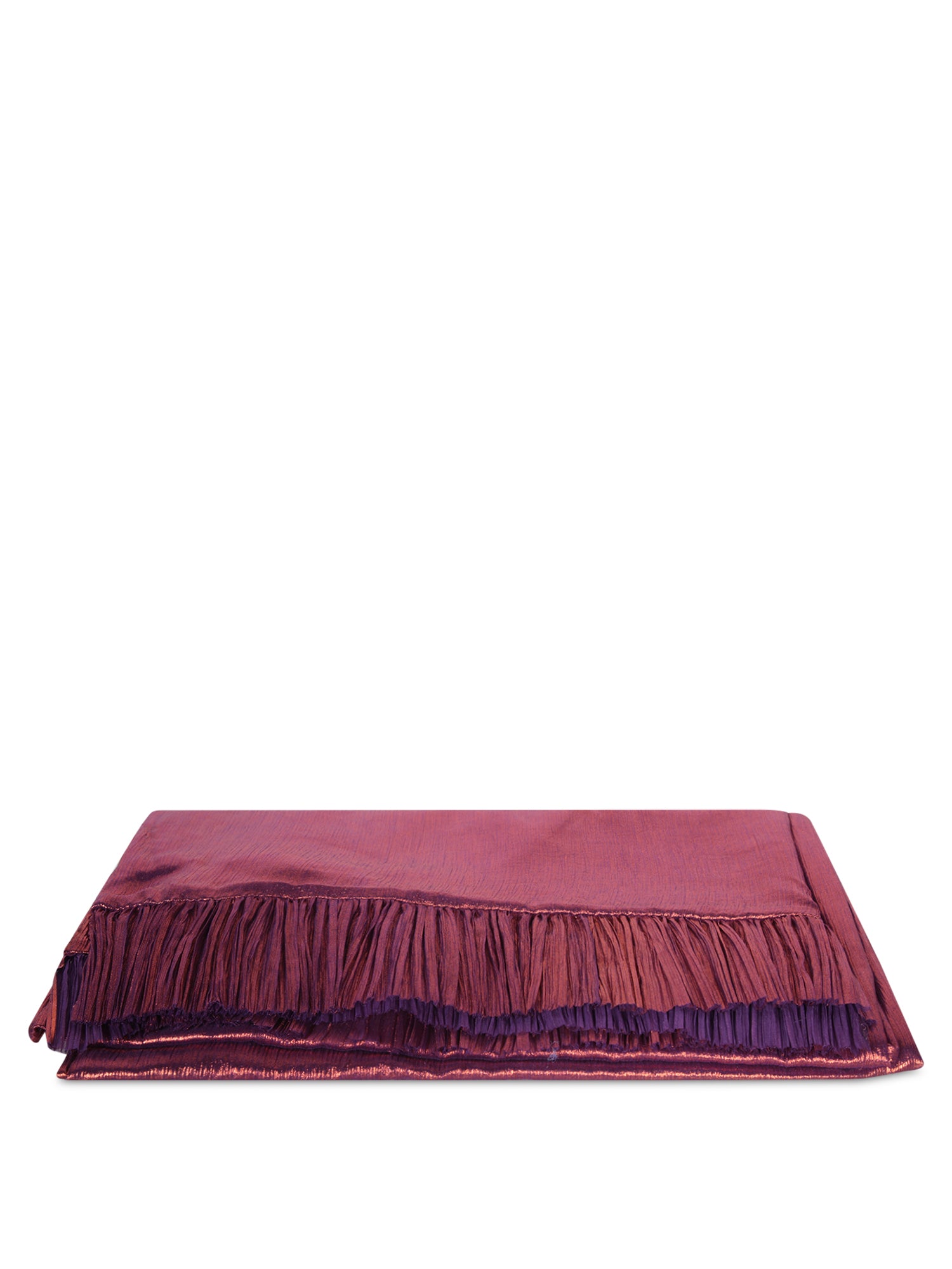 MARIA LUCIA HOHAN 실크 Bordeaux 숄