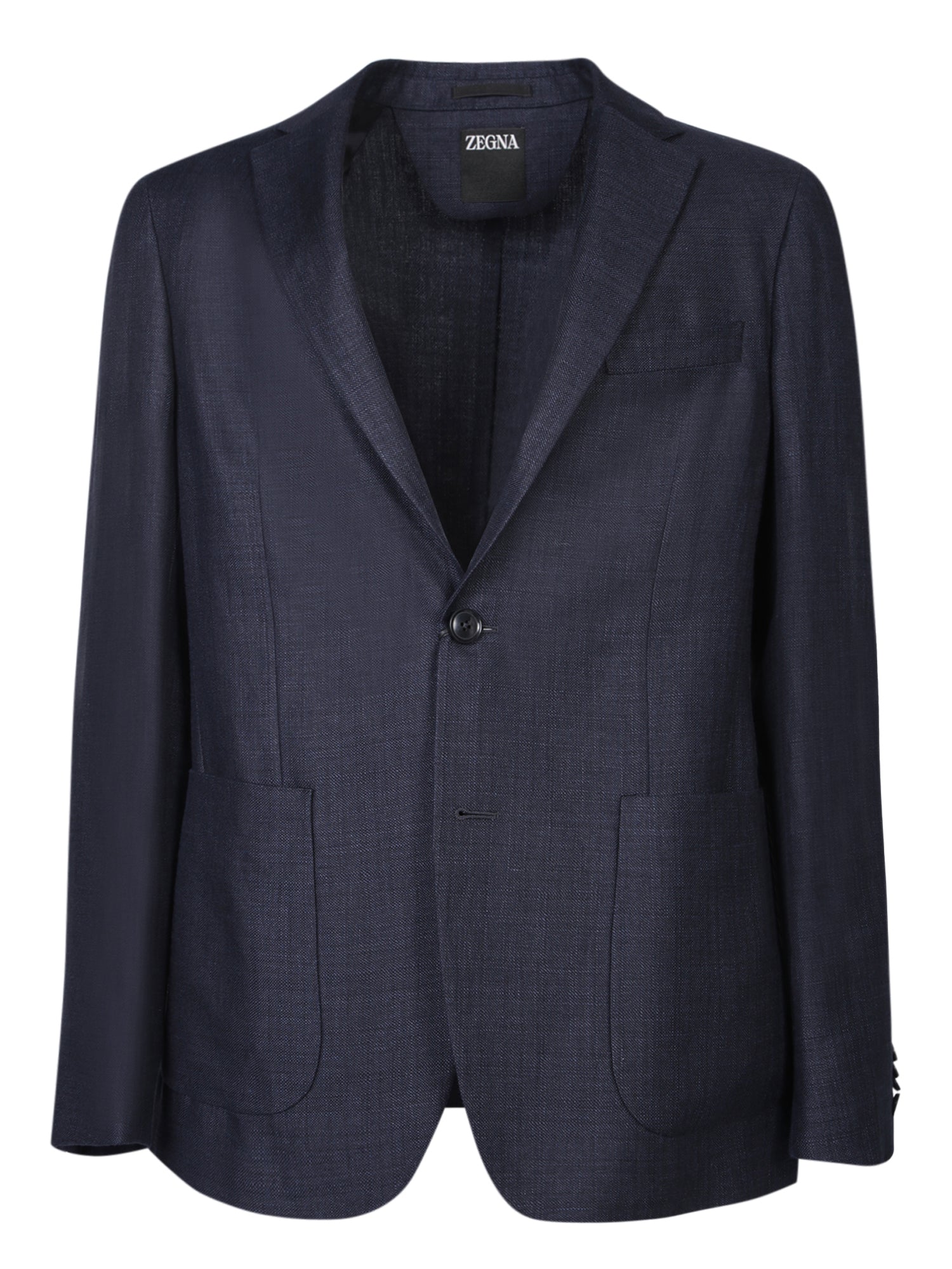 ZEGNA 린넨 adn 울 자켓 in 블루