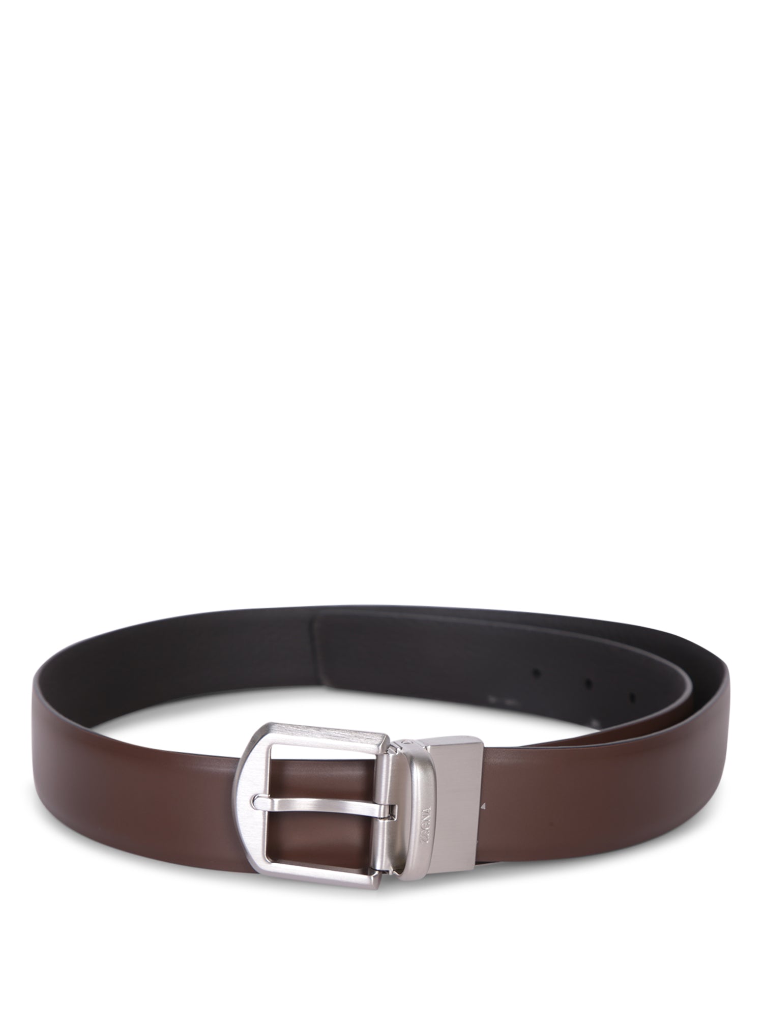 ZEGNA 리버시블 벨트 브라운