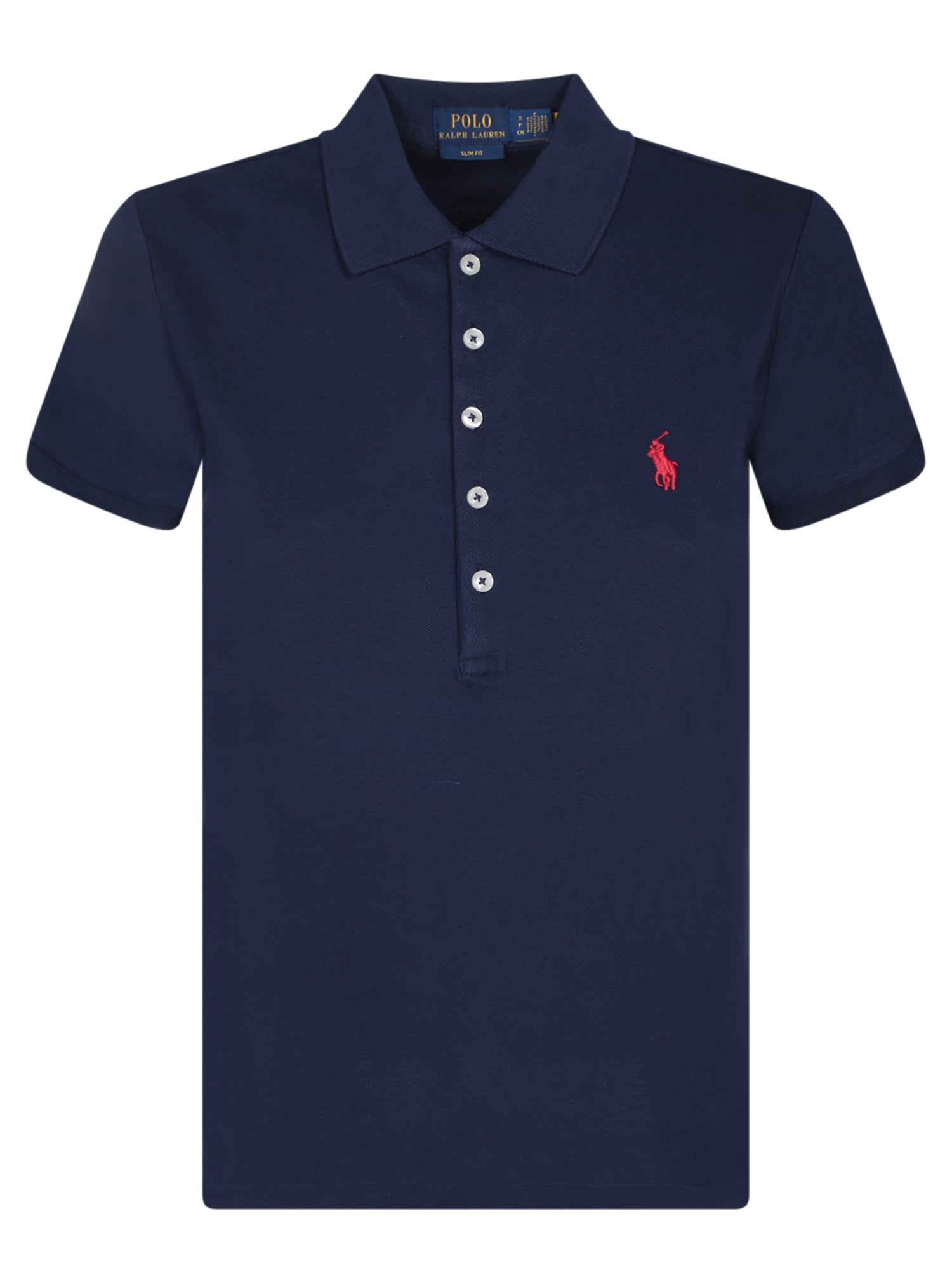 폴로 RALPH LAUREN 블루 슬림 핏 폴로 셔츠 by 폴로 RALPH LAUREN