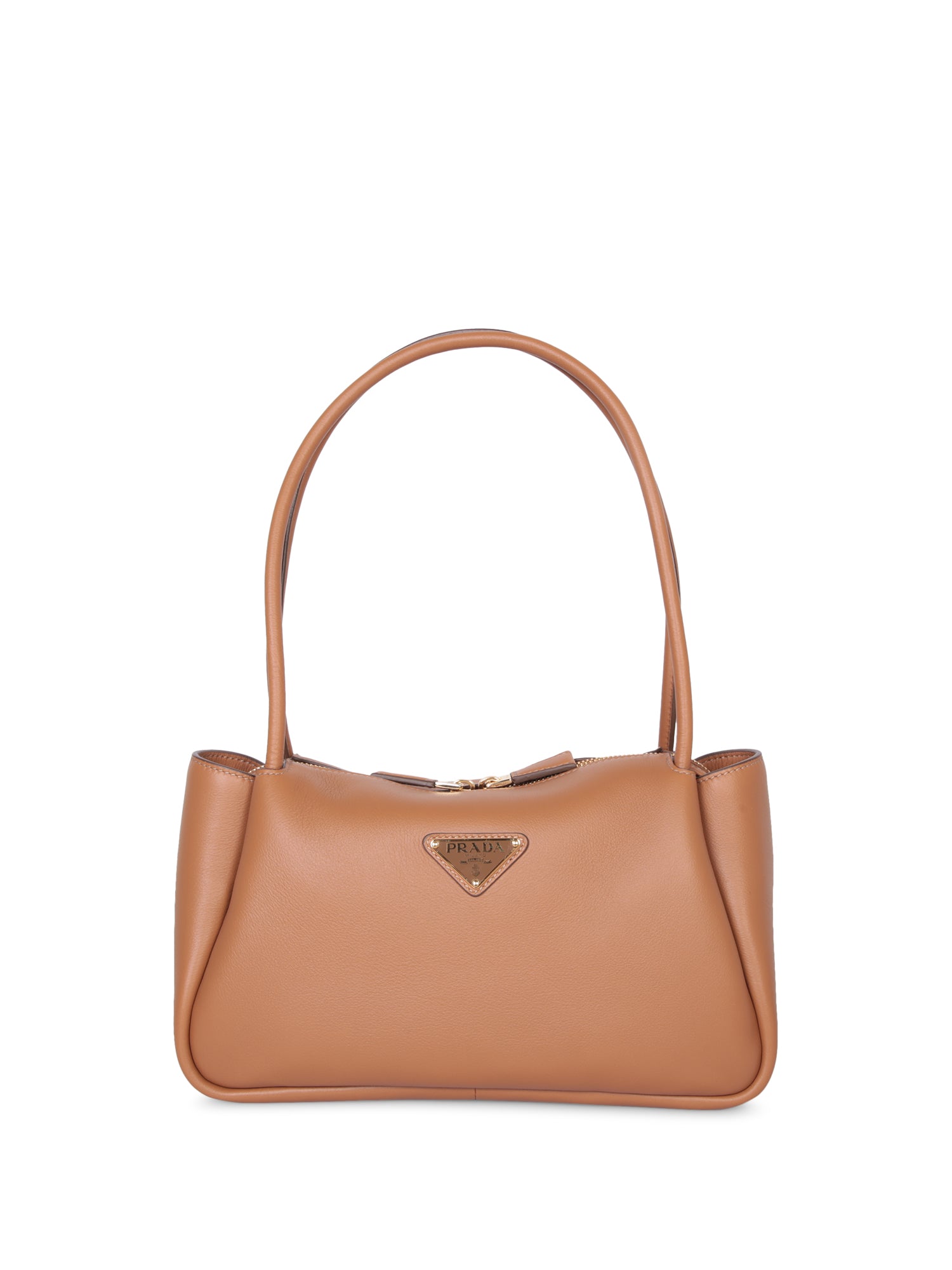 PRADA 미디엄 카라멜 레더 숄더 백