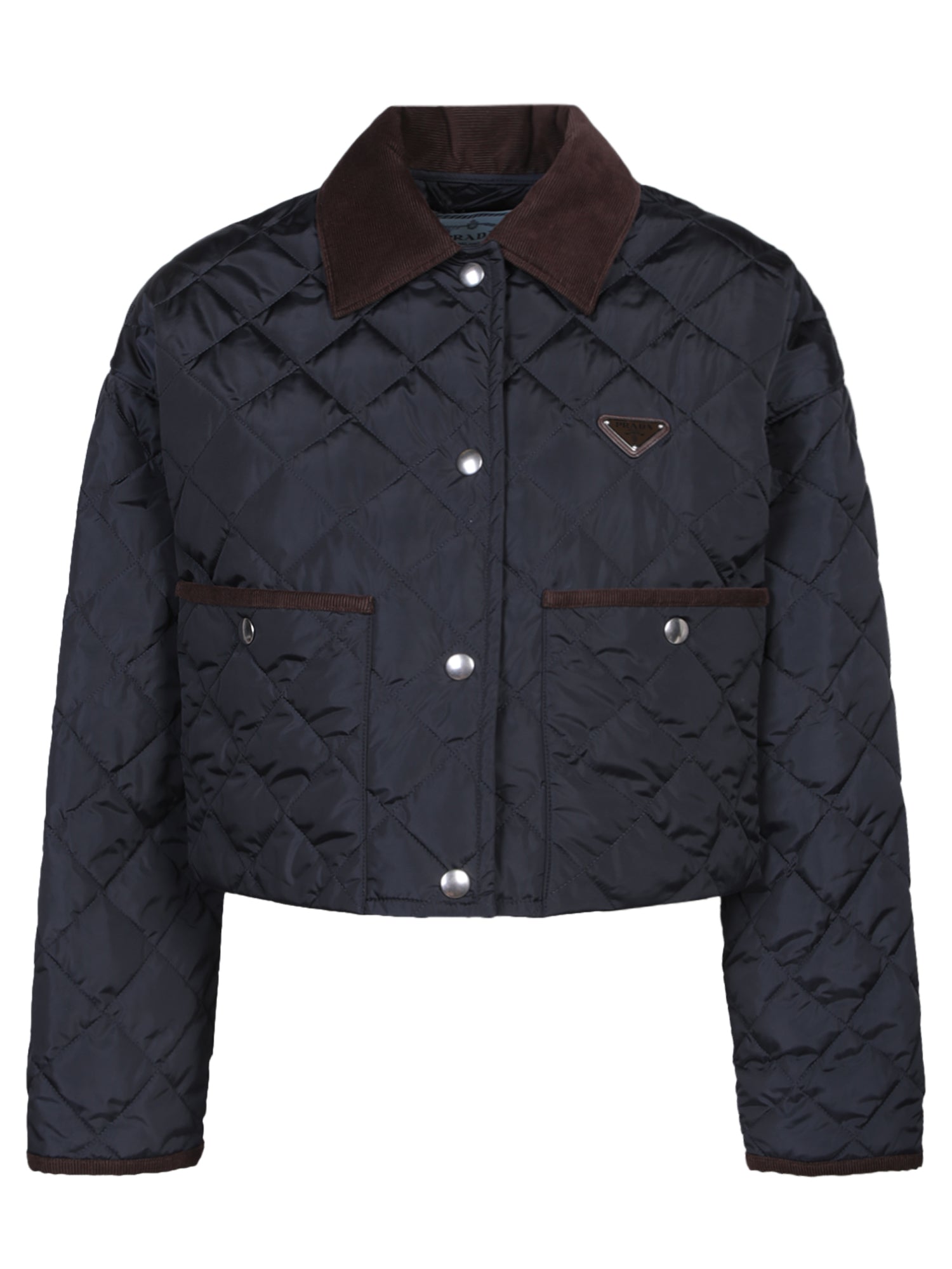 PRADA 블루 Renylonpiuma 자켓