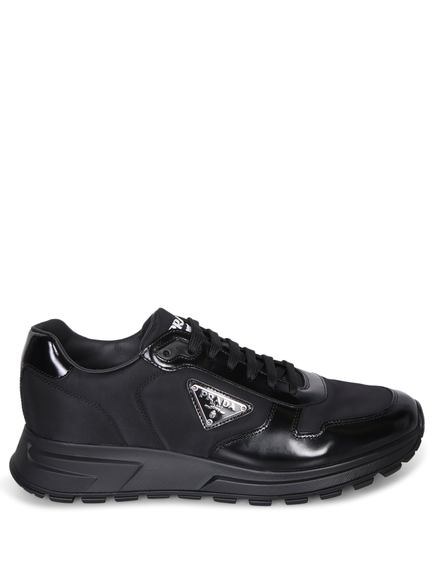 PRADA Prax 01 Renylon 블랙 스니커즈
