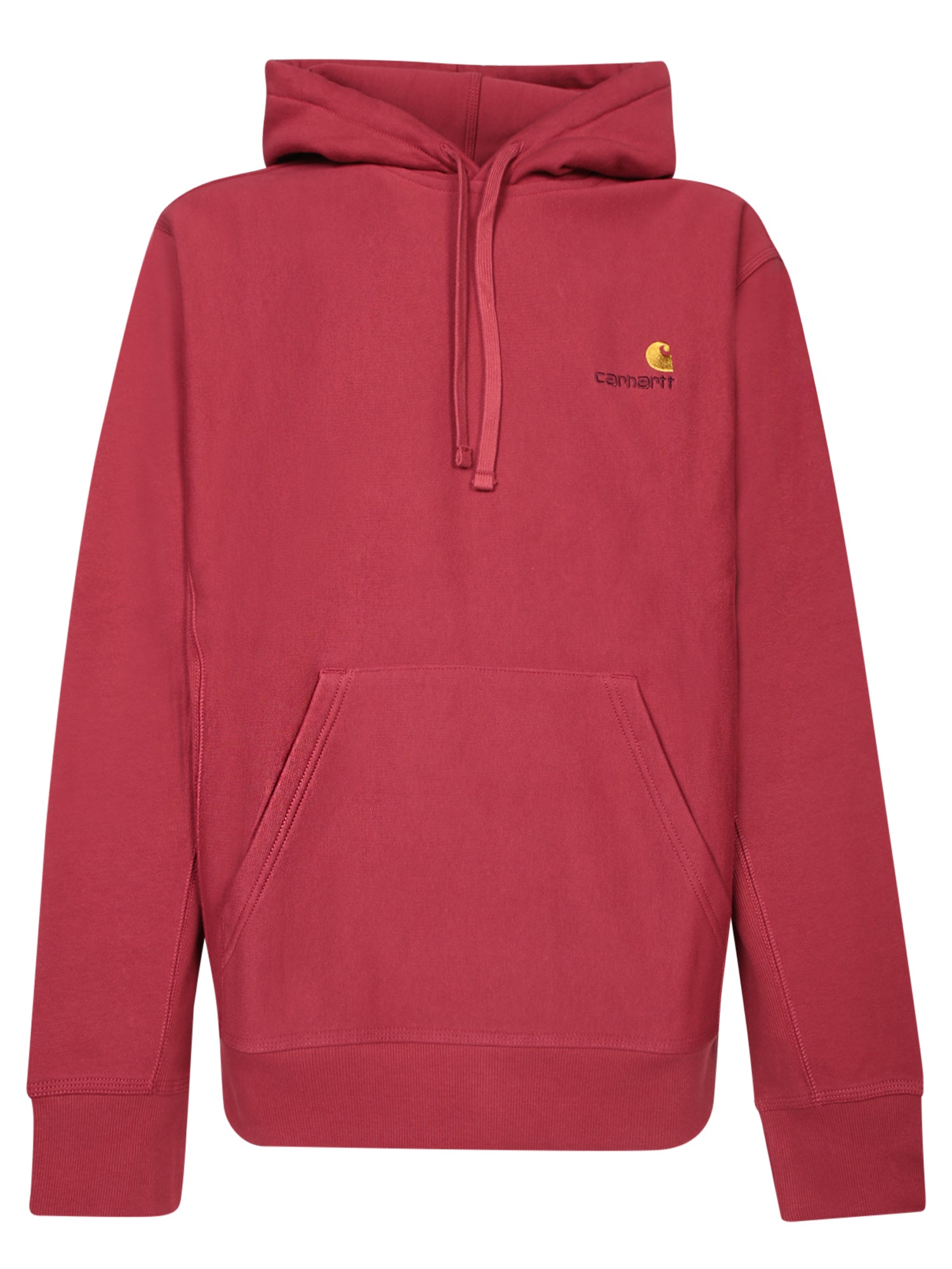 CARHARTT WIP Script 후드 스웨트 셔츠 in Rust