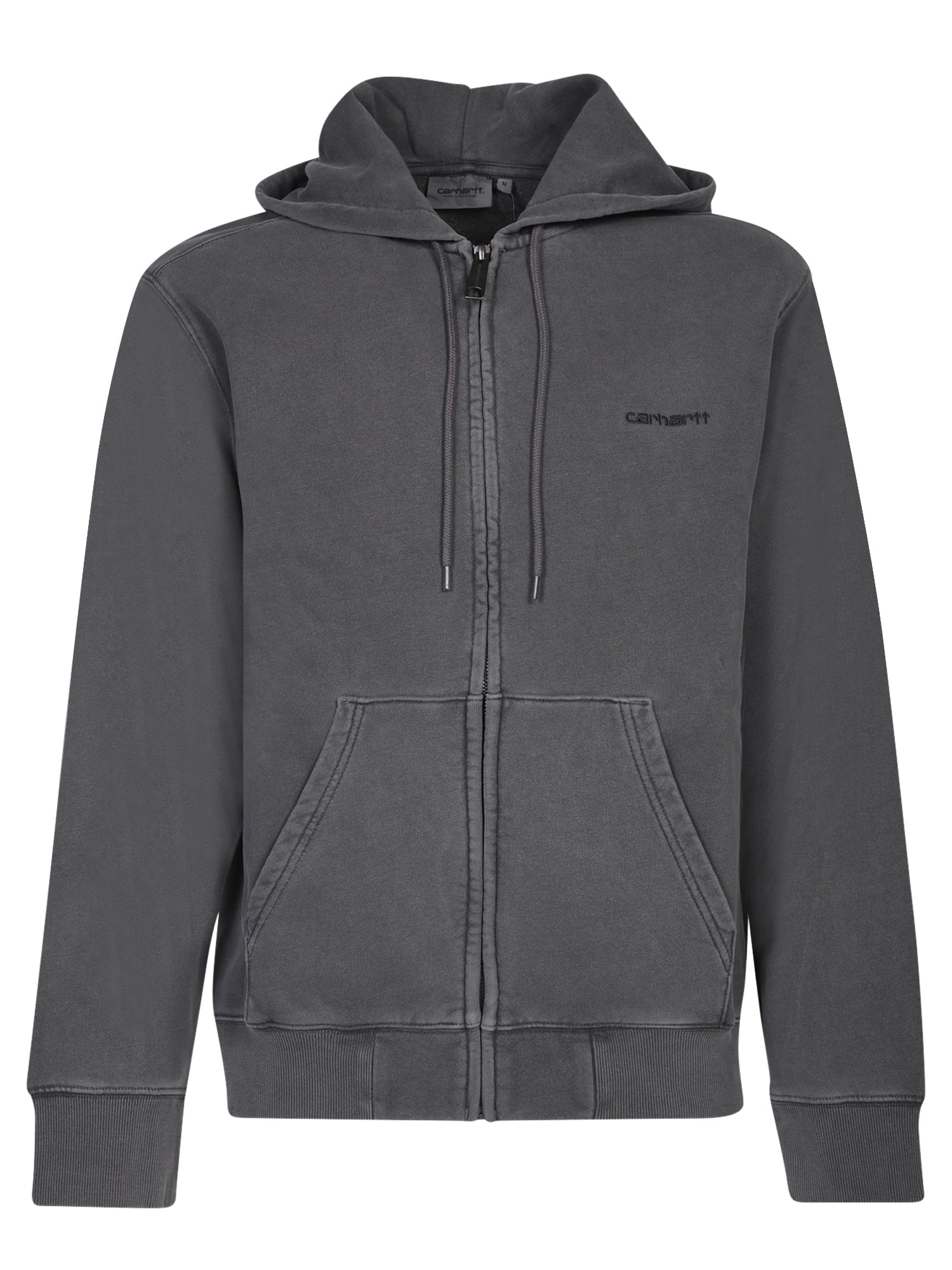 CARHARTT WIP FullZip 더스터 Script 블랙 후드