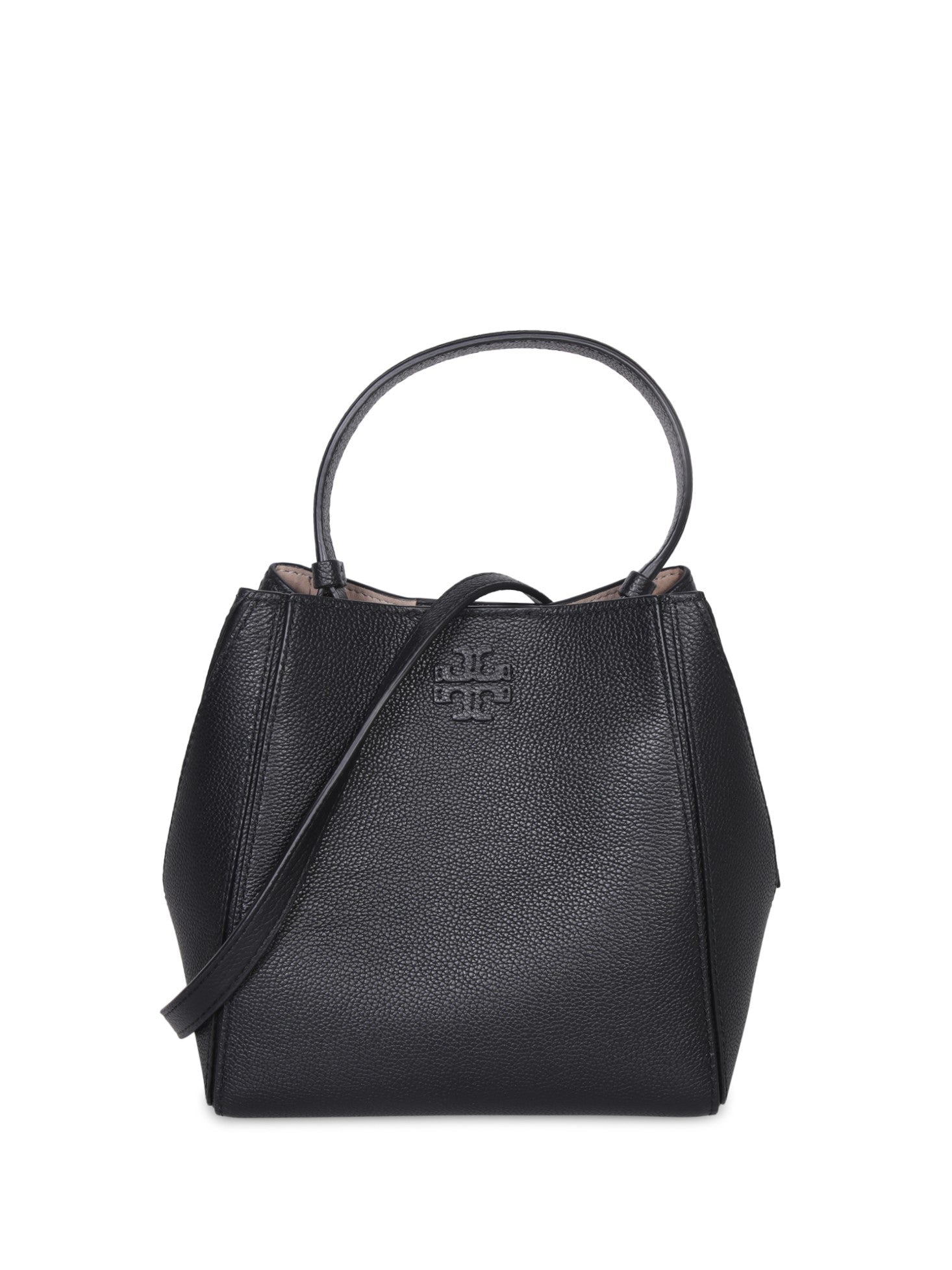 TORY BURCH McGraw 스몰 블랙 버킷 백