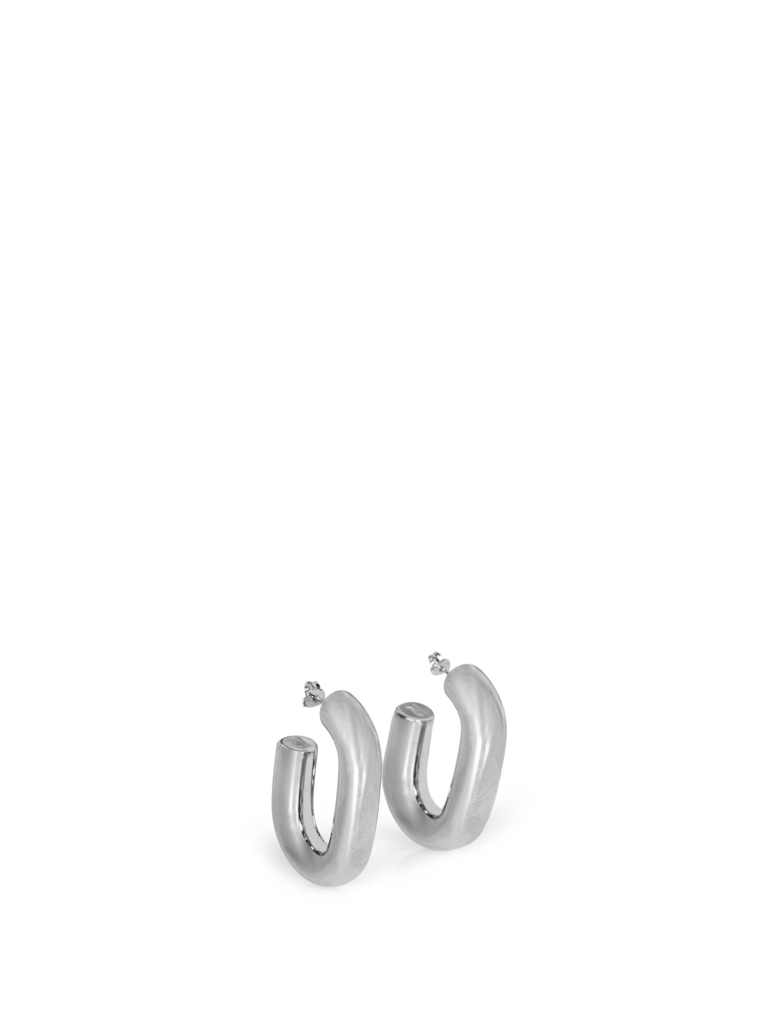 PACO RABANNE 실버 XL Link Hoops 이어링