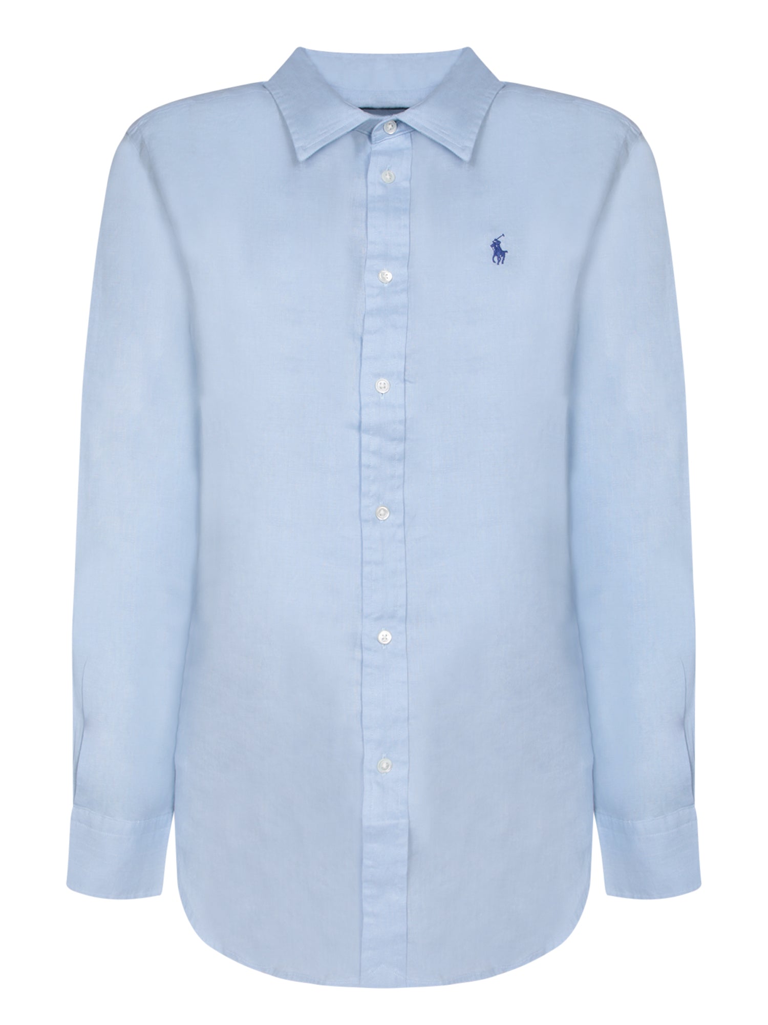 폴로 RALPH LAUREN 블루 린넨 셔츠