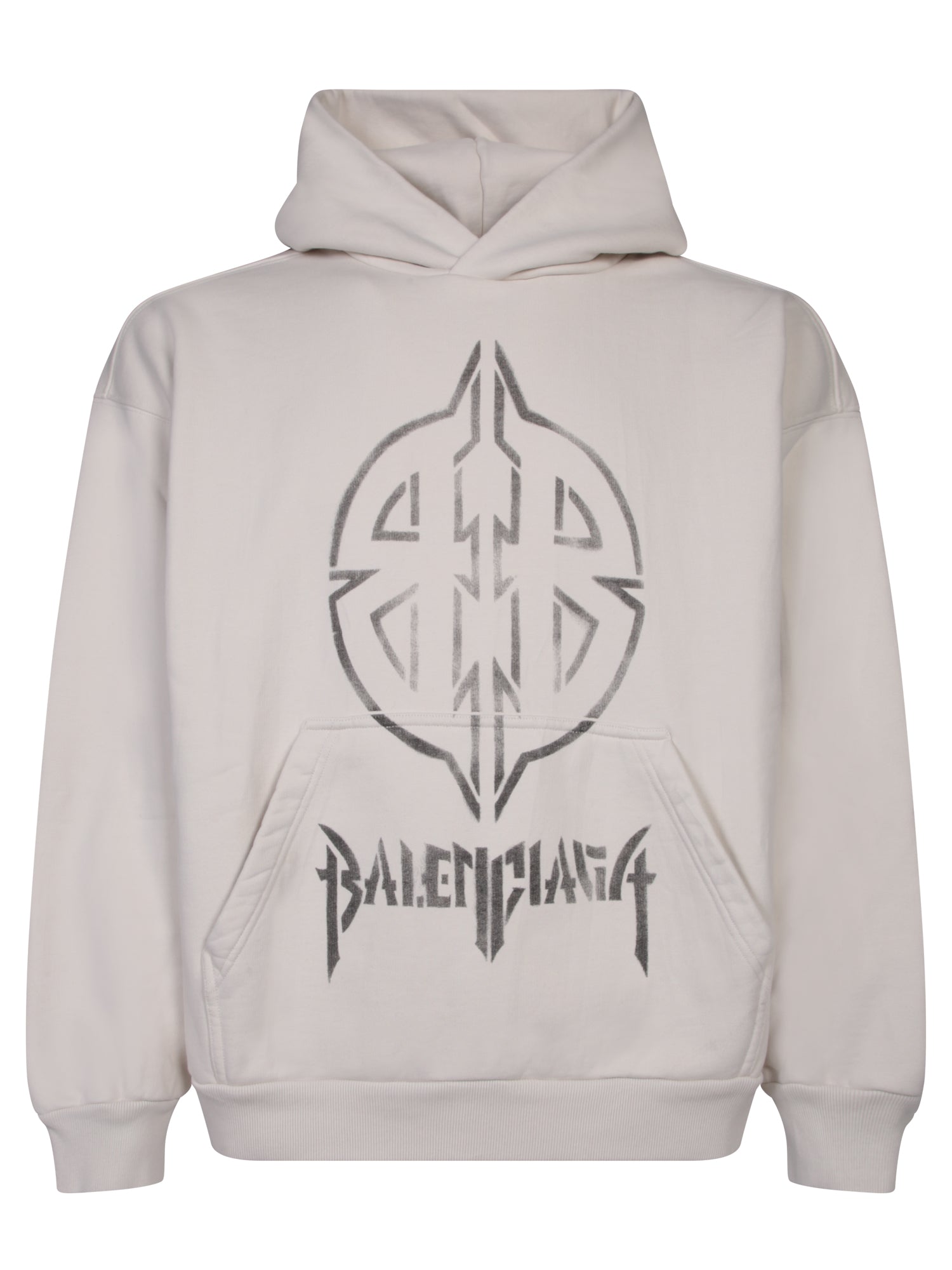 BALENCIAGA 메탈 BB Stencil Archetype 블랙 후드
