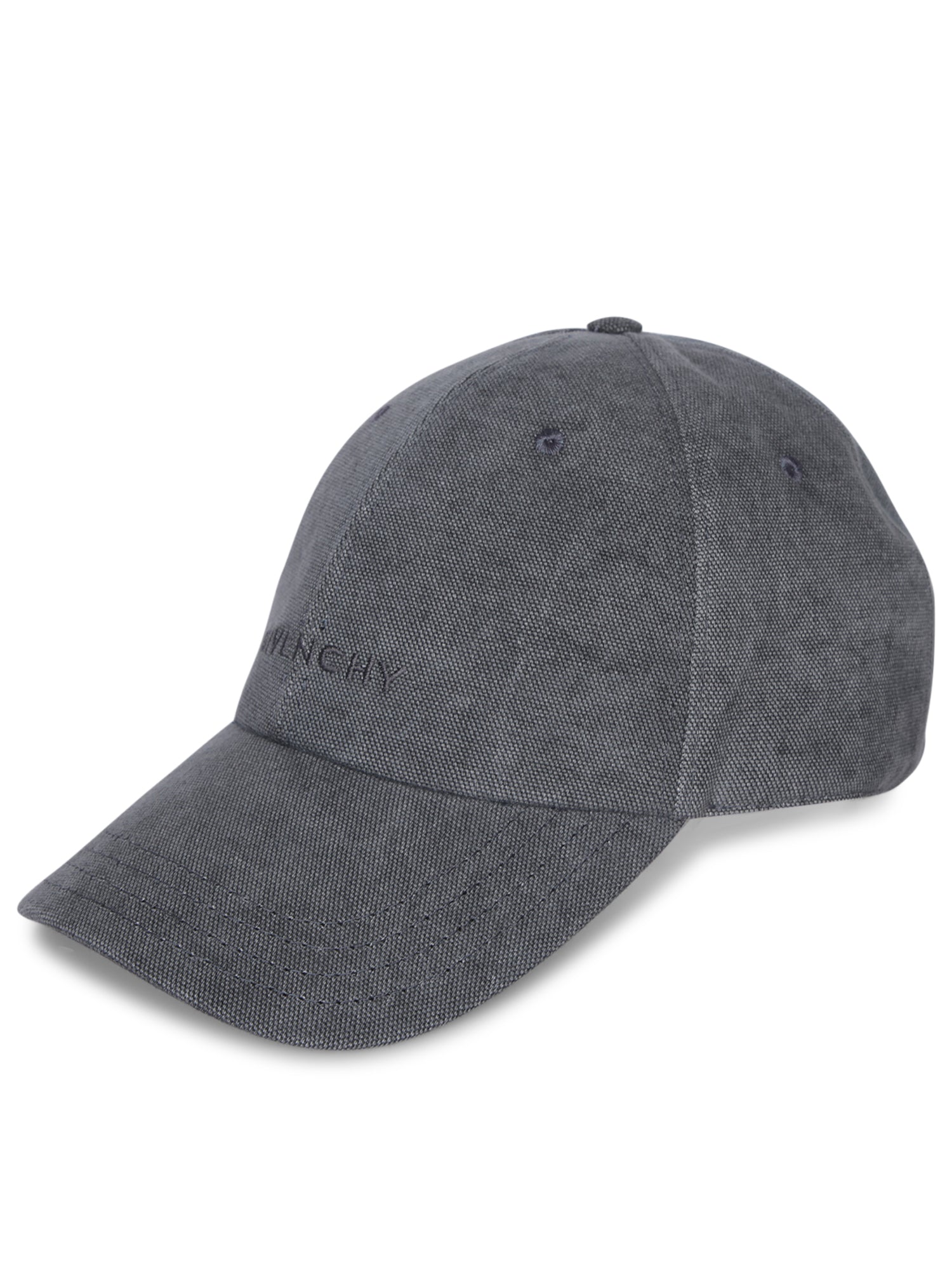 GIVENCHY 그레이 로고 Curved 캡