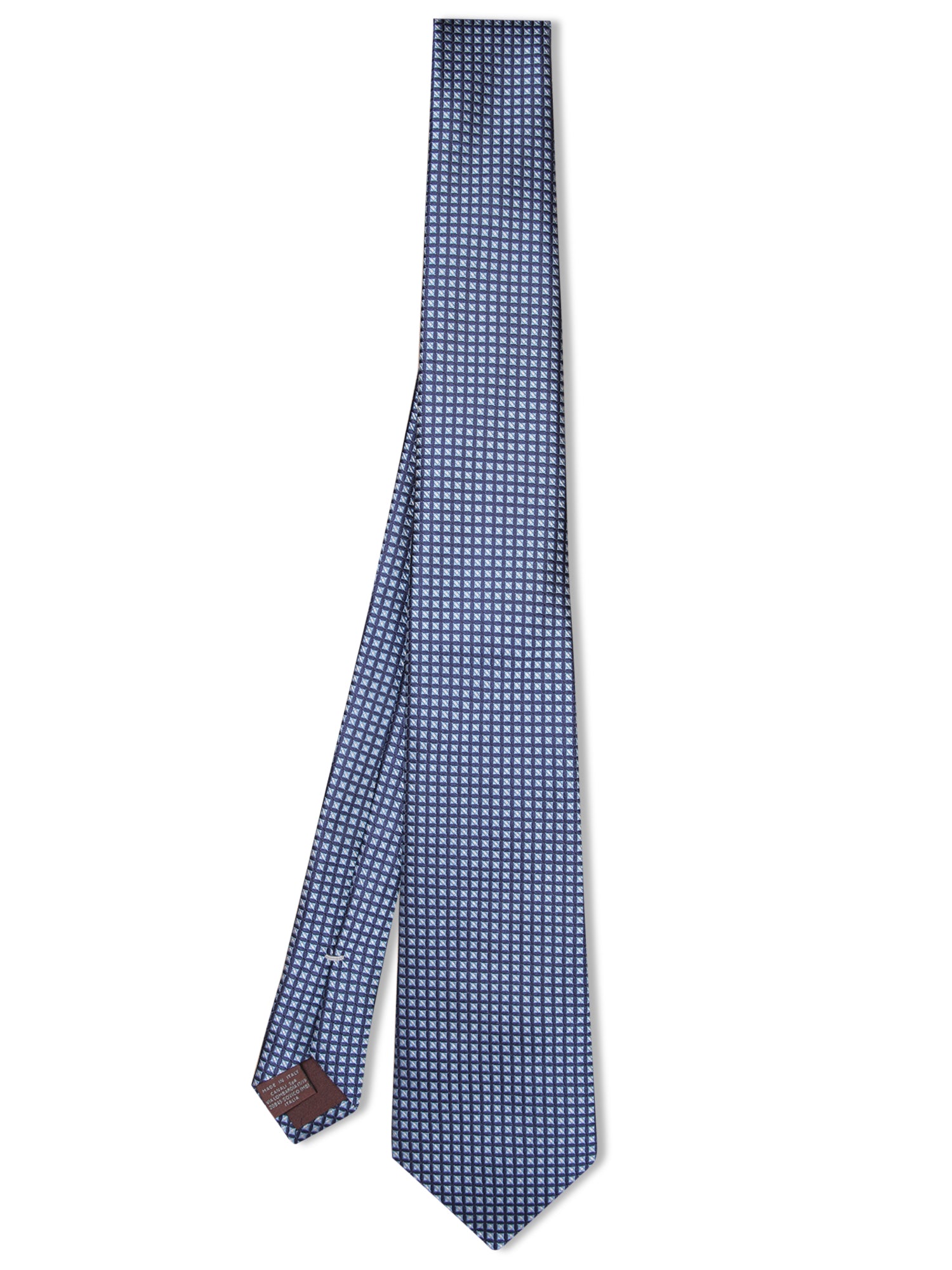 CANALI 지오메트릭 블루 타이