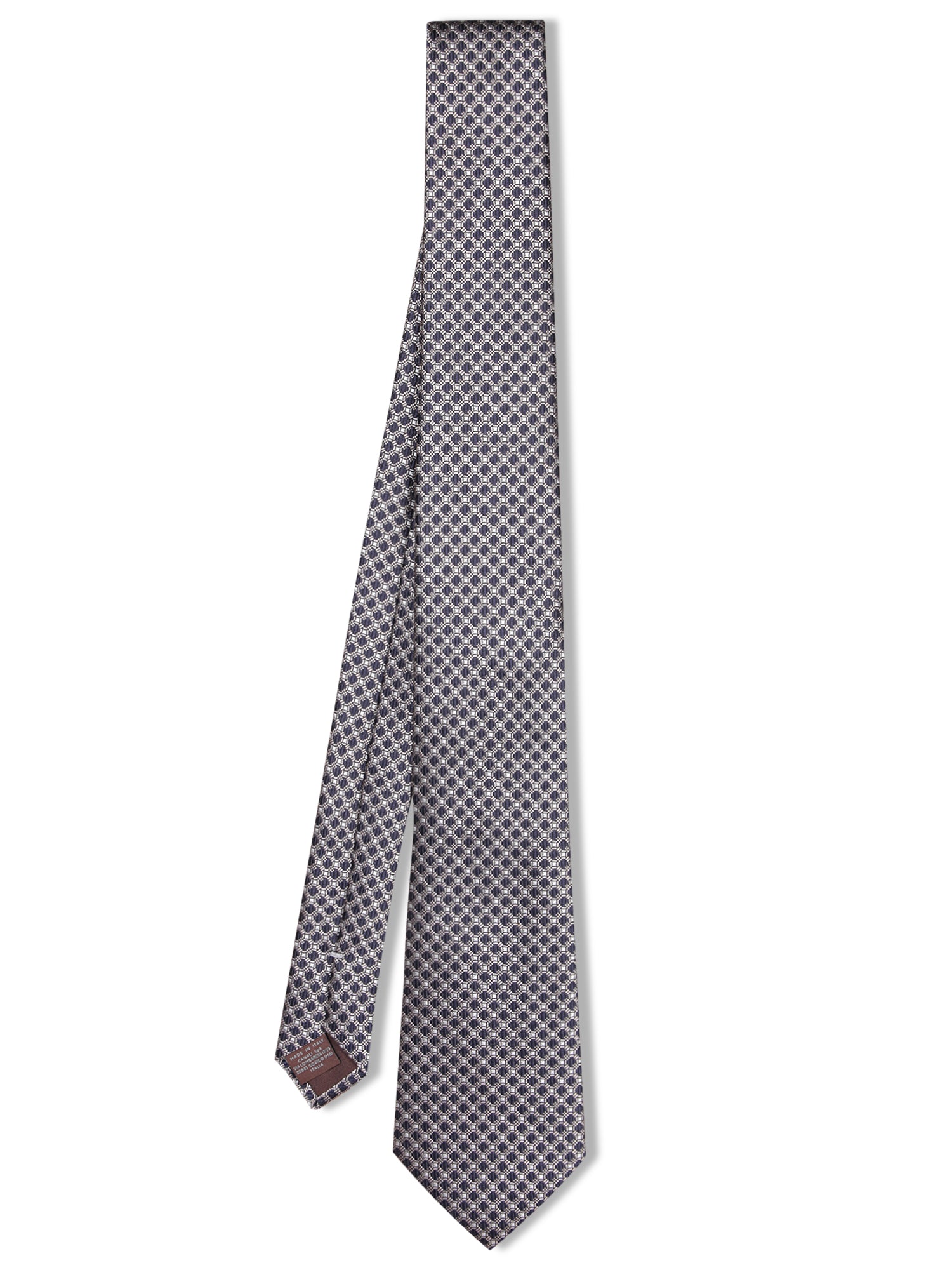 CANALI 그레이 써클 8cm 타이