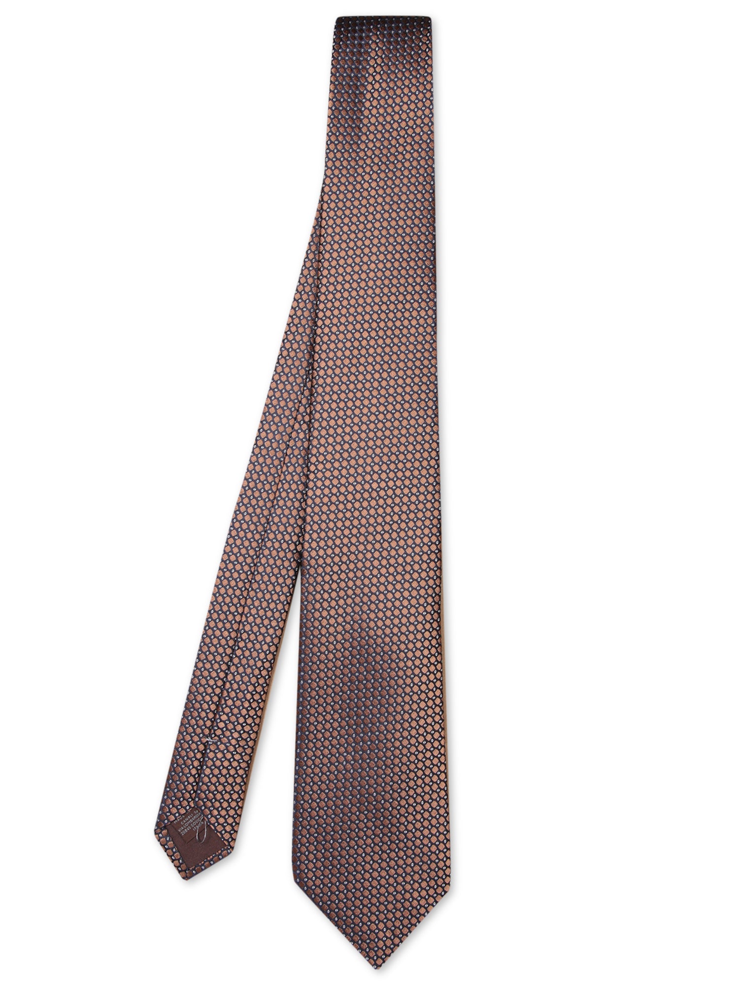 CANALI 8CM Rhombuses 베이지 타이