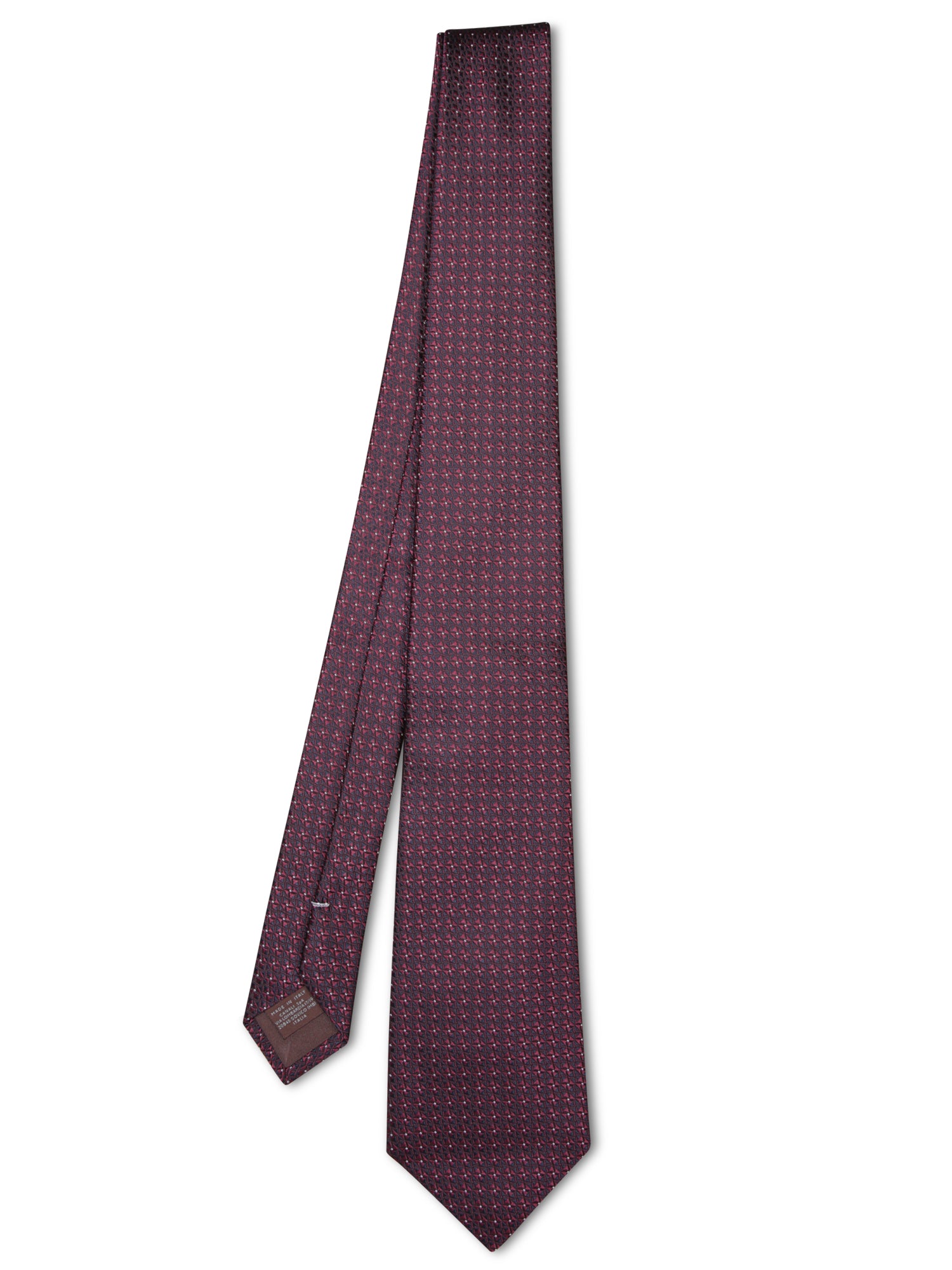 CANALI Bordeaux MicroPattern 타이