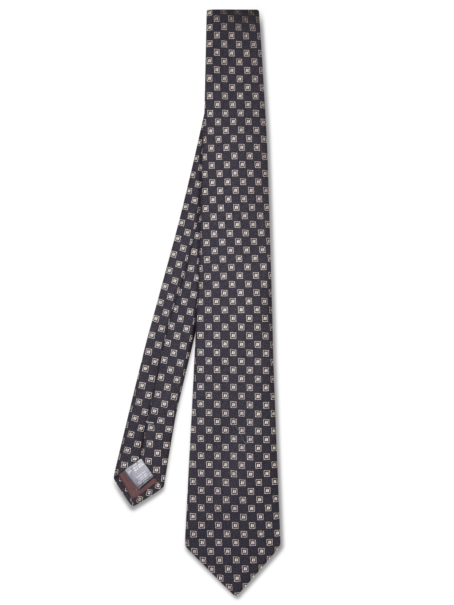 CANALI 블루 Squares 타이