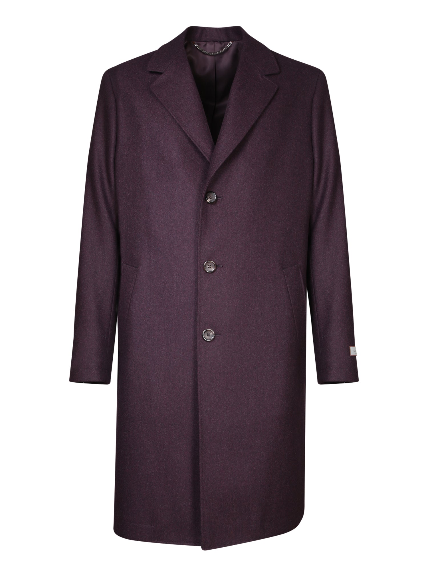 CANALI Bordeaux 울 코트