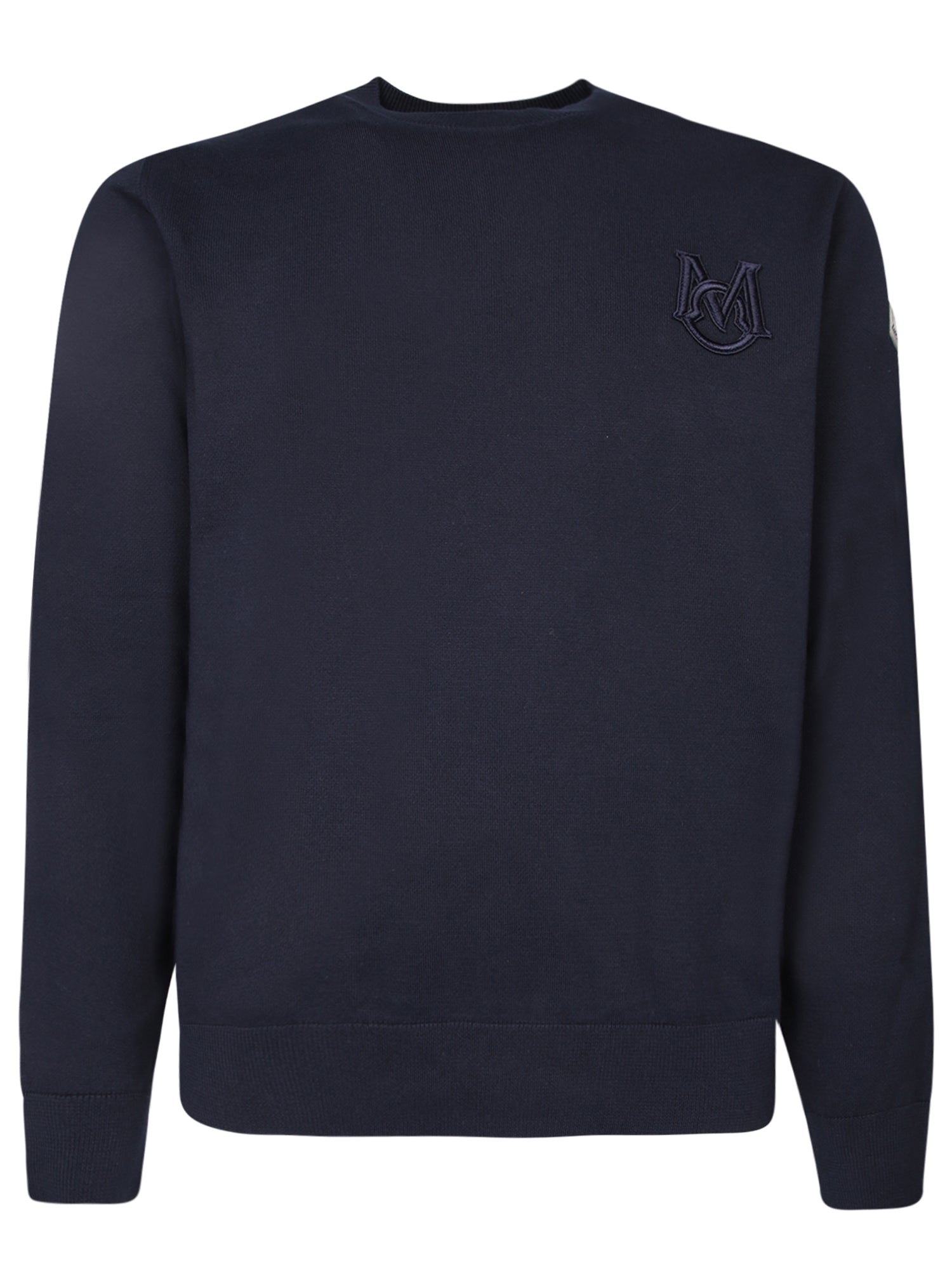 MONCLER 블루 크루넥 스웨터