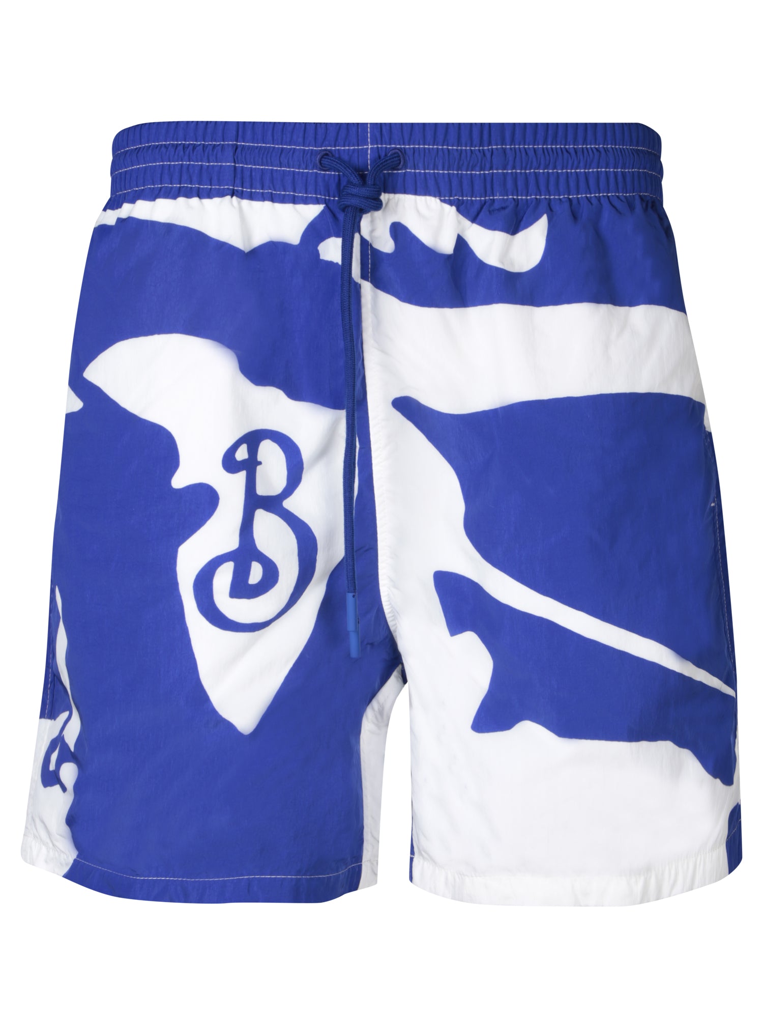BURBERRY 블루 and 화이트 Swim 쇼츠