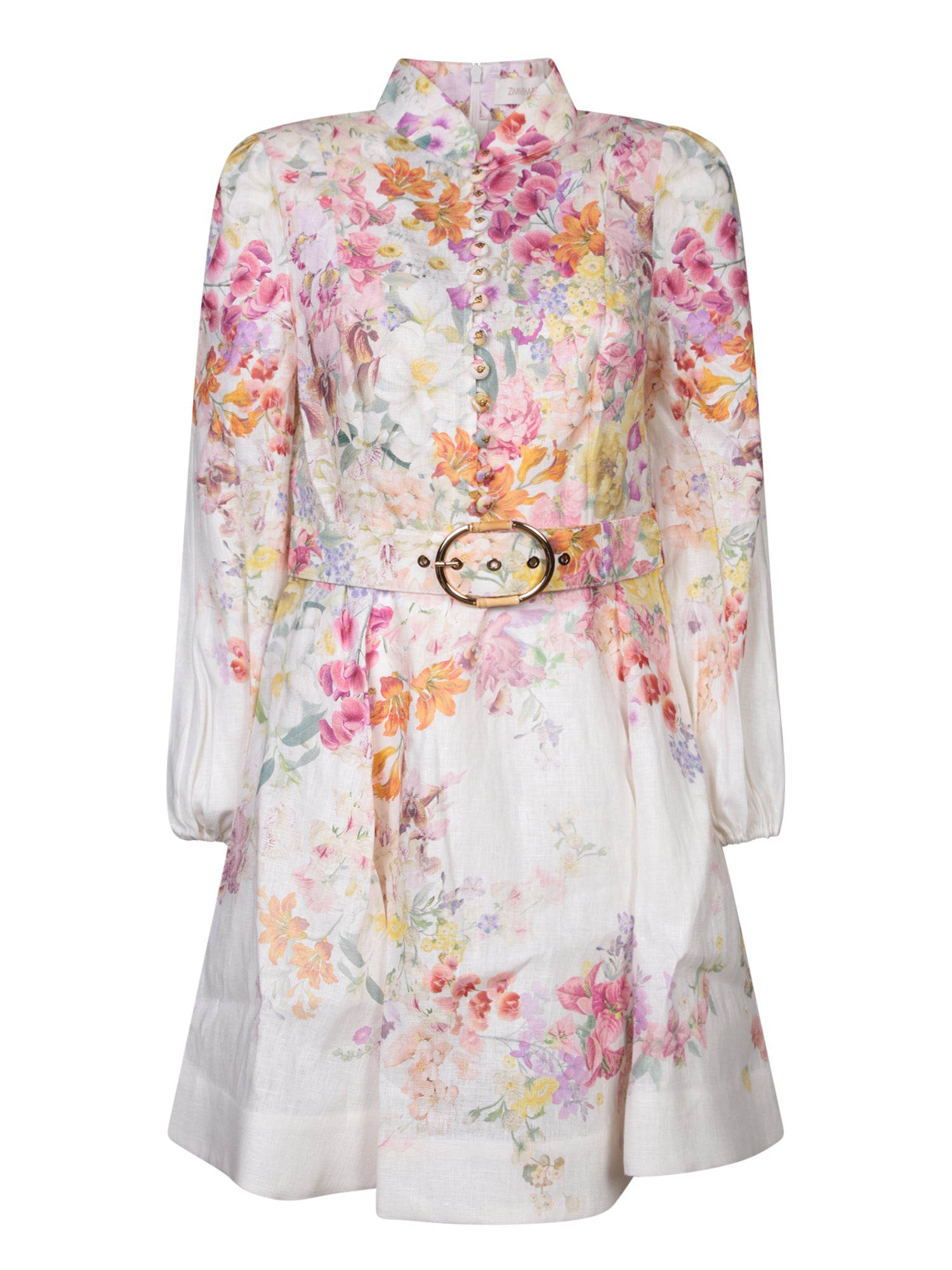 ZIMMERMANN Nature 미니 BTN Garden Kaleido 멀티컬러 드레스