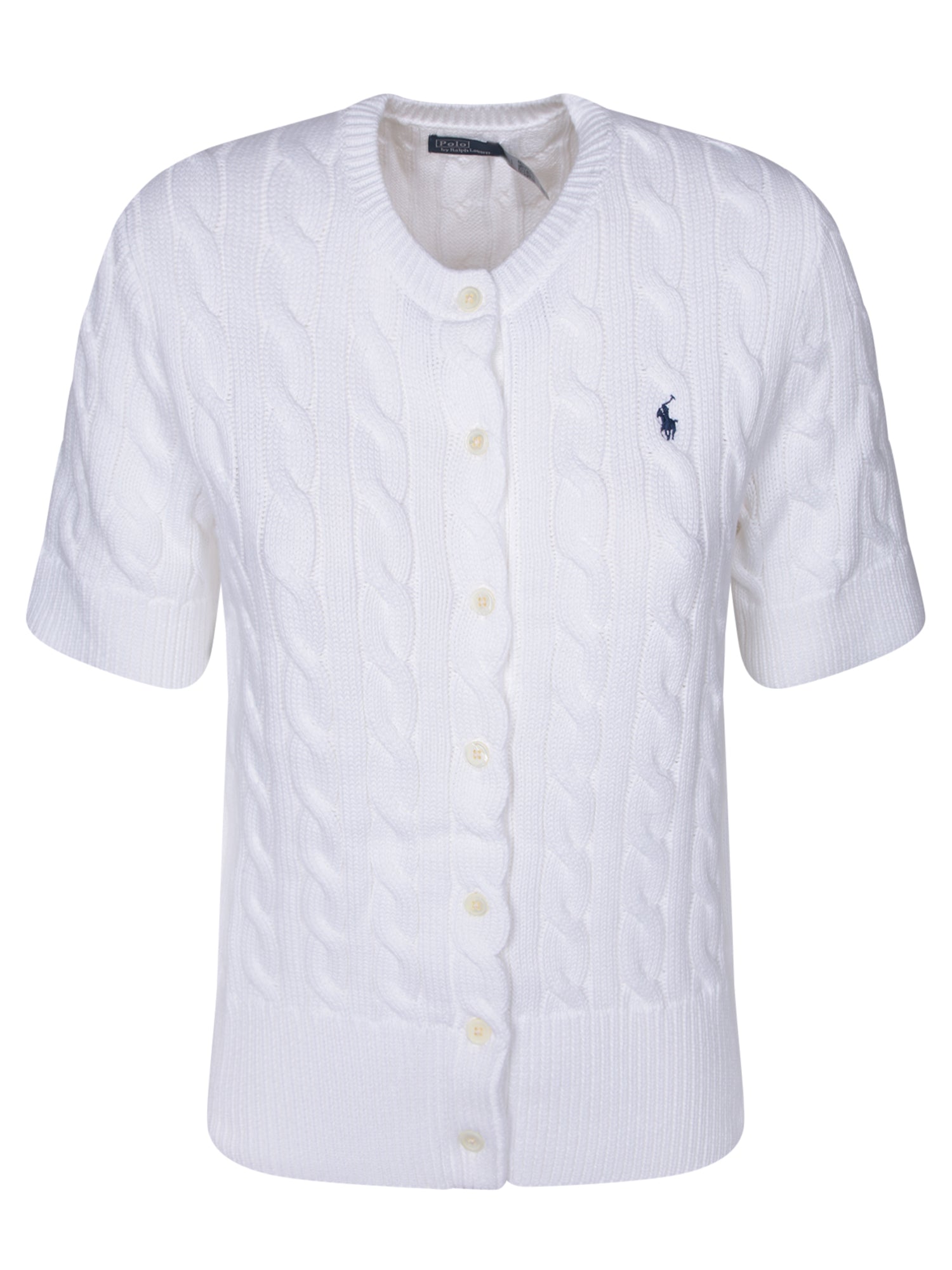 폴로 RALPH LAUREN 화이트 니트 가디건