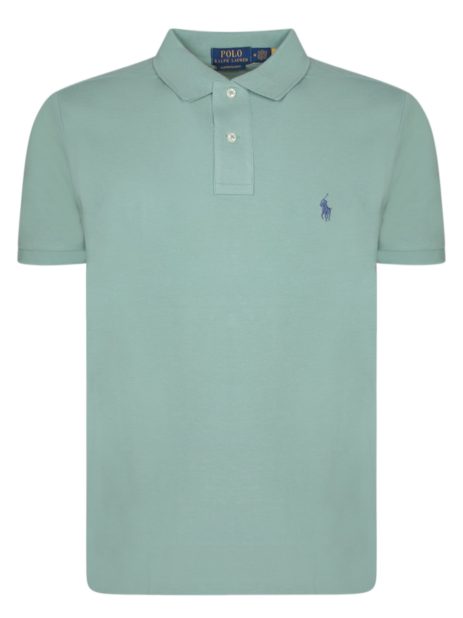 폴로 RALPH LAUREN Sage 그린 코튼 피켓 폴로 셔츠
