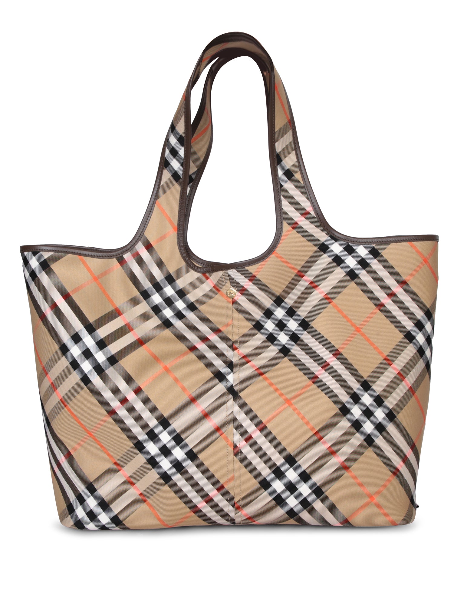 BURBERRY 미디엄 체크 샌드 토트 백